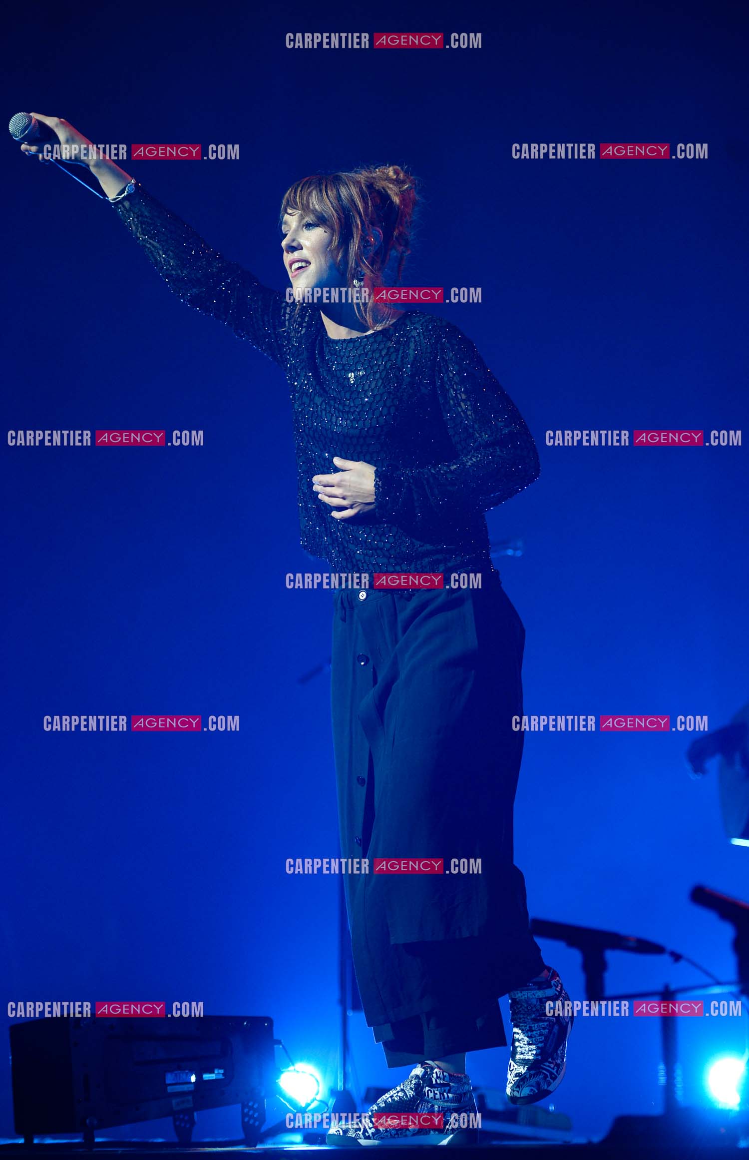 La chanteuse Zaz en concert au Zénith de Paris.    ( Exclusif )