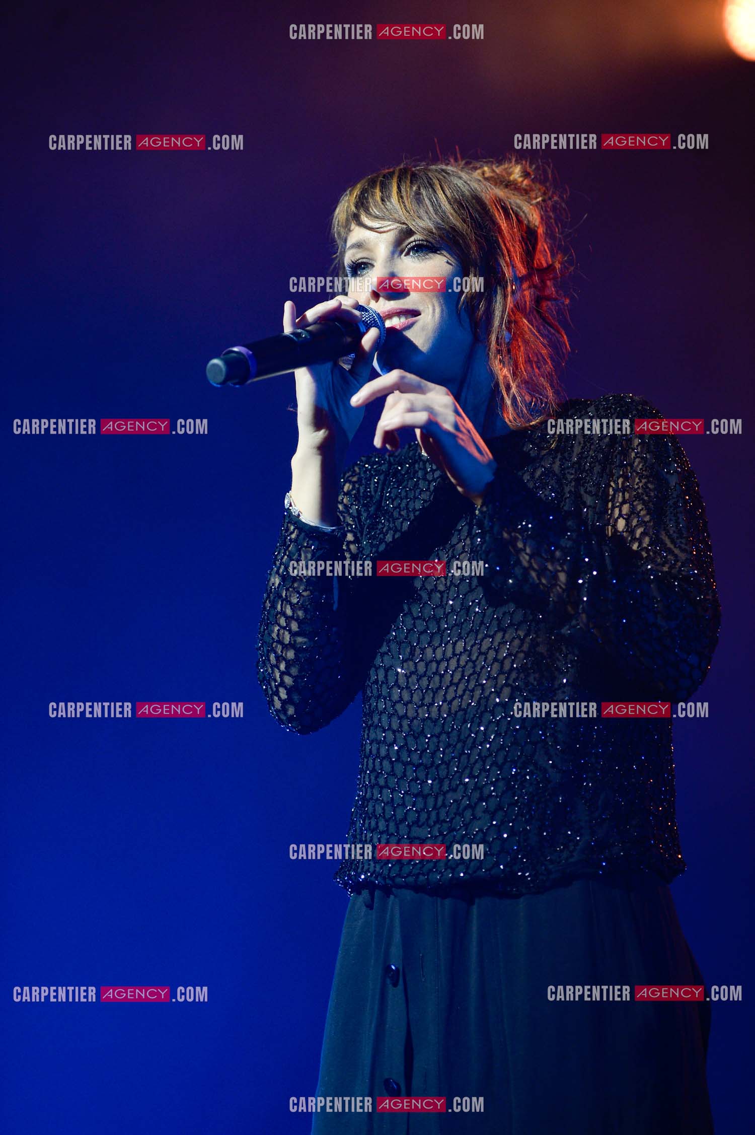 La chanteuse Zaz en concert au Zénith de Paris.    ( Exclusif )