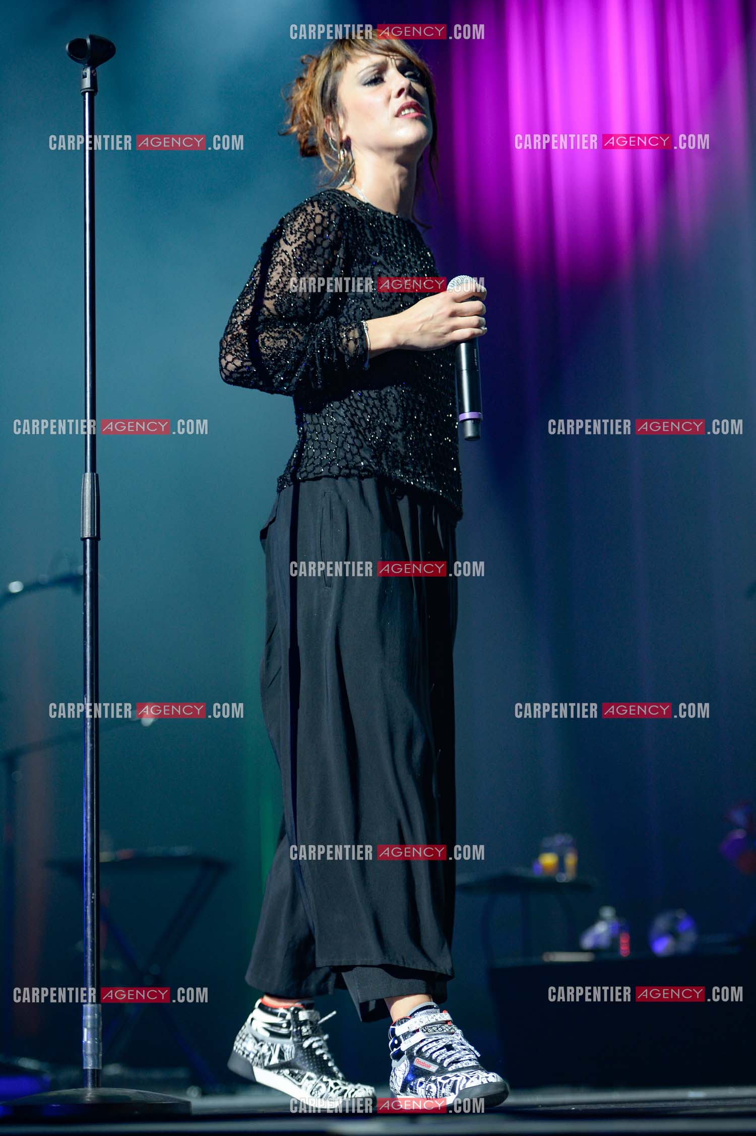 La chanteuse Zaz en concert au Zénith de Paris.    ( Exclusif )