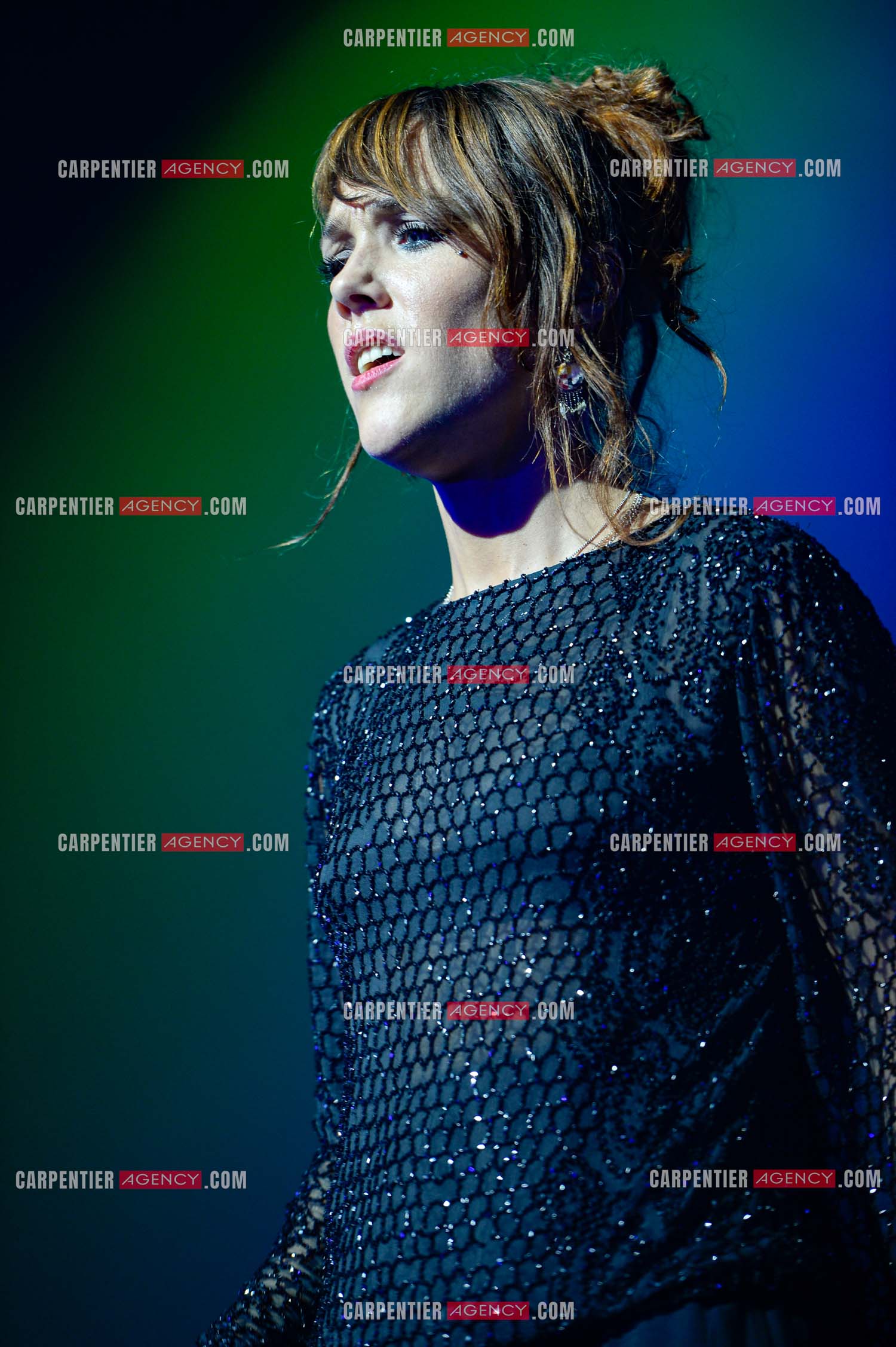 La chanteuse Zaz en concert au Zénith de Paris.    ( Exclusif )