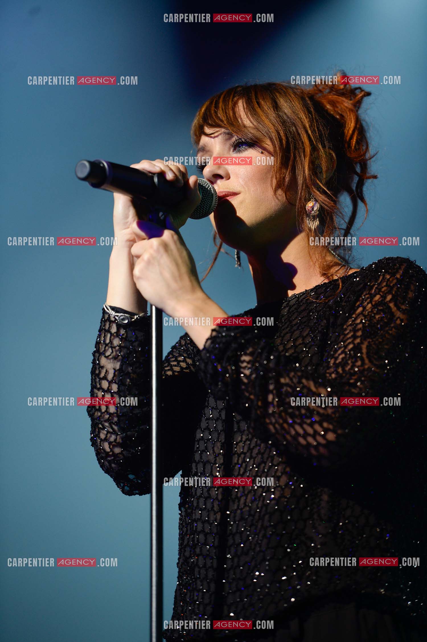 La chanteuse Zaz en concert au Zénith de Paris.    ( Exclusif )