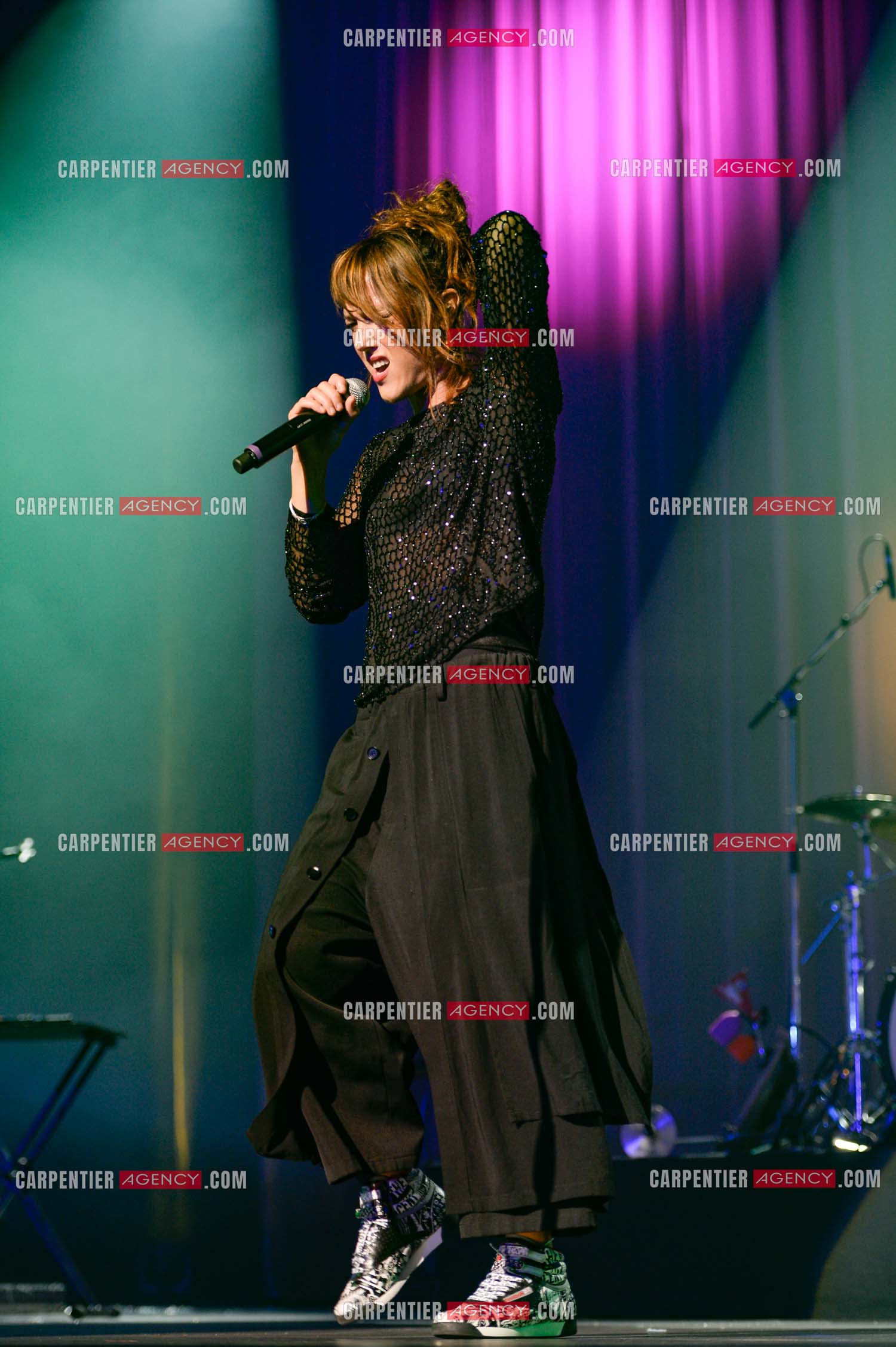La chanteuse Zaz en concert au Zénith de Paris.    ( Exclusif )