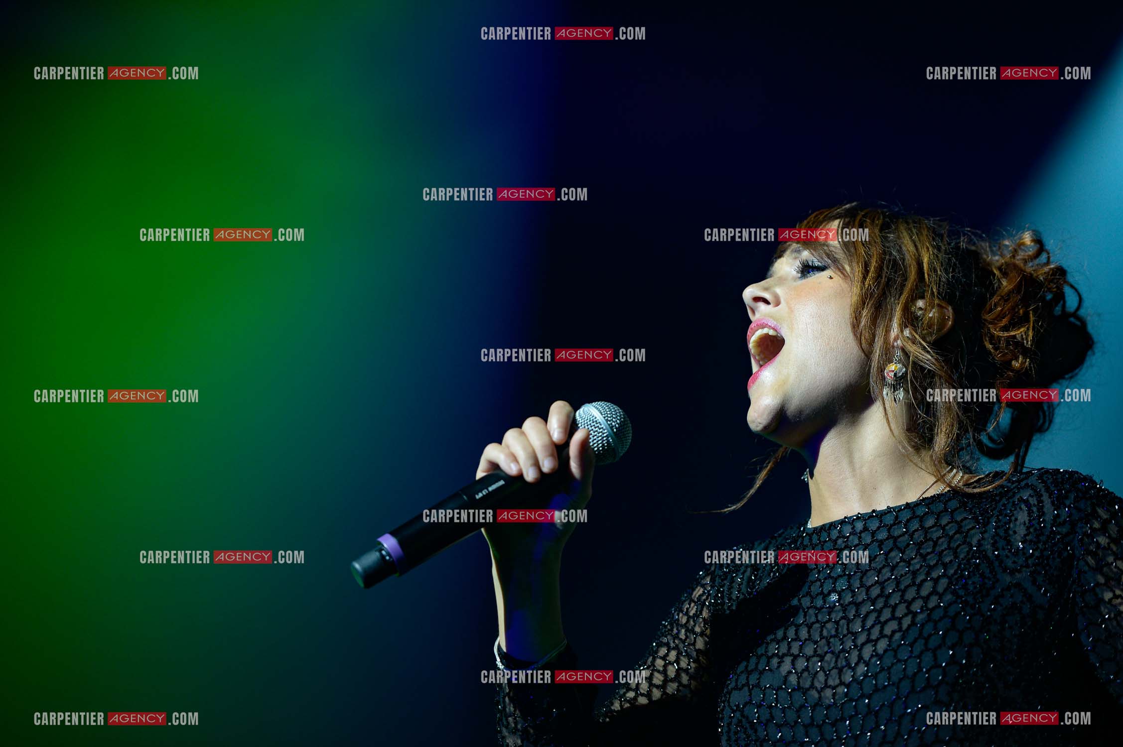 La chanteuse Zaz en concert au Zénith de Paris.    ( Exclusif )