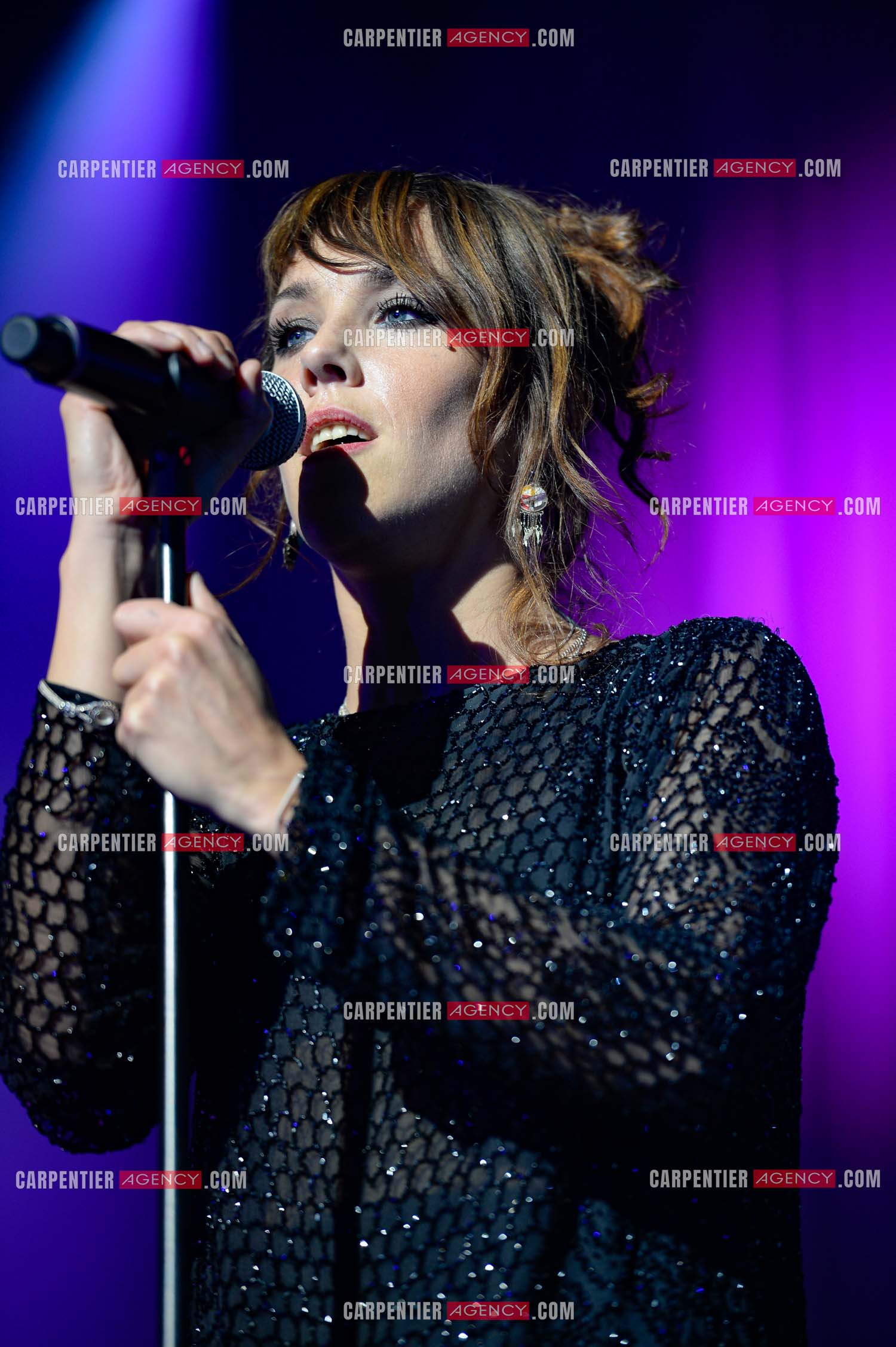 La chanteuse Zaz en concert au Zénith de Paris.    ( Exclusif )