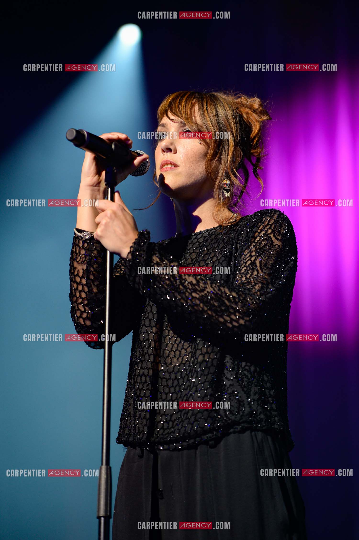 La chanteuse Zaz en concert au Zénith de Paris.    ( Exclusif )