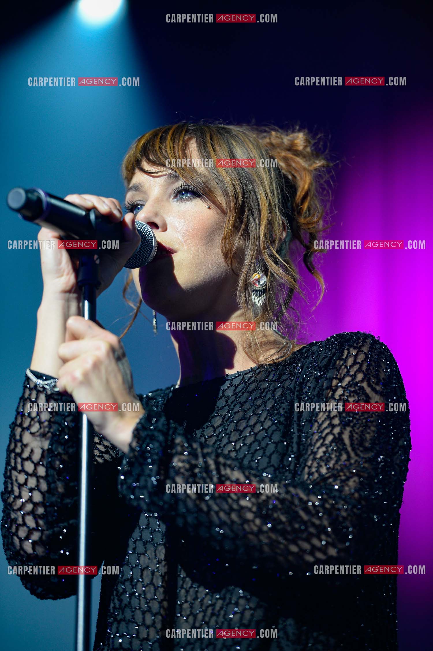 La chanteuse Zaz en concert au Zénith de Paris.    ( Exclusif )