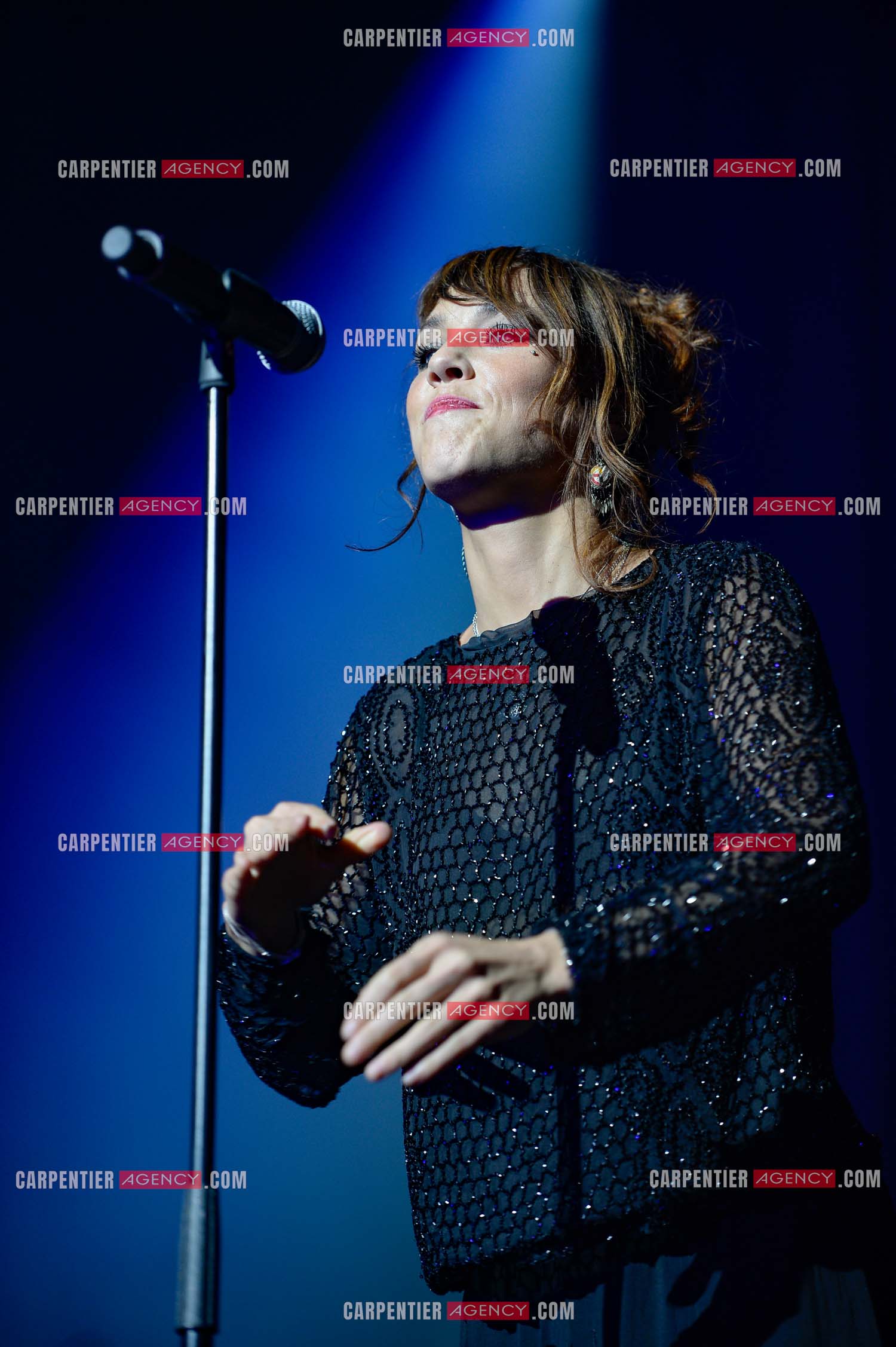 La chanteuse Zaz en concert au Zénith de Paris.    ( Exclusif )