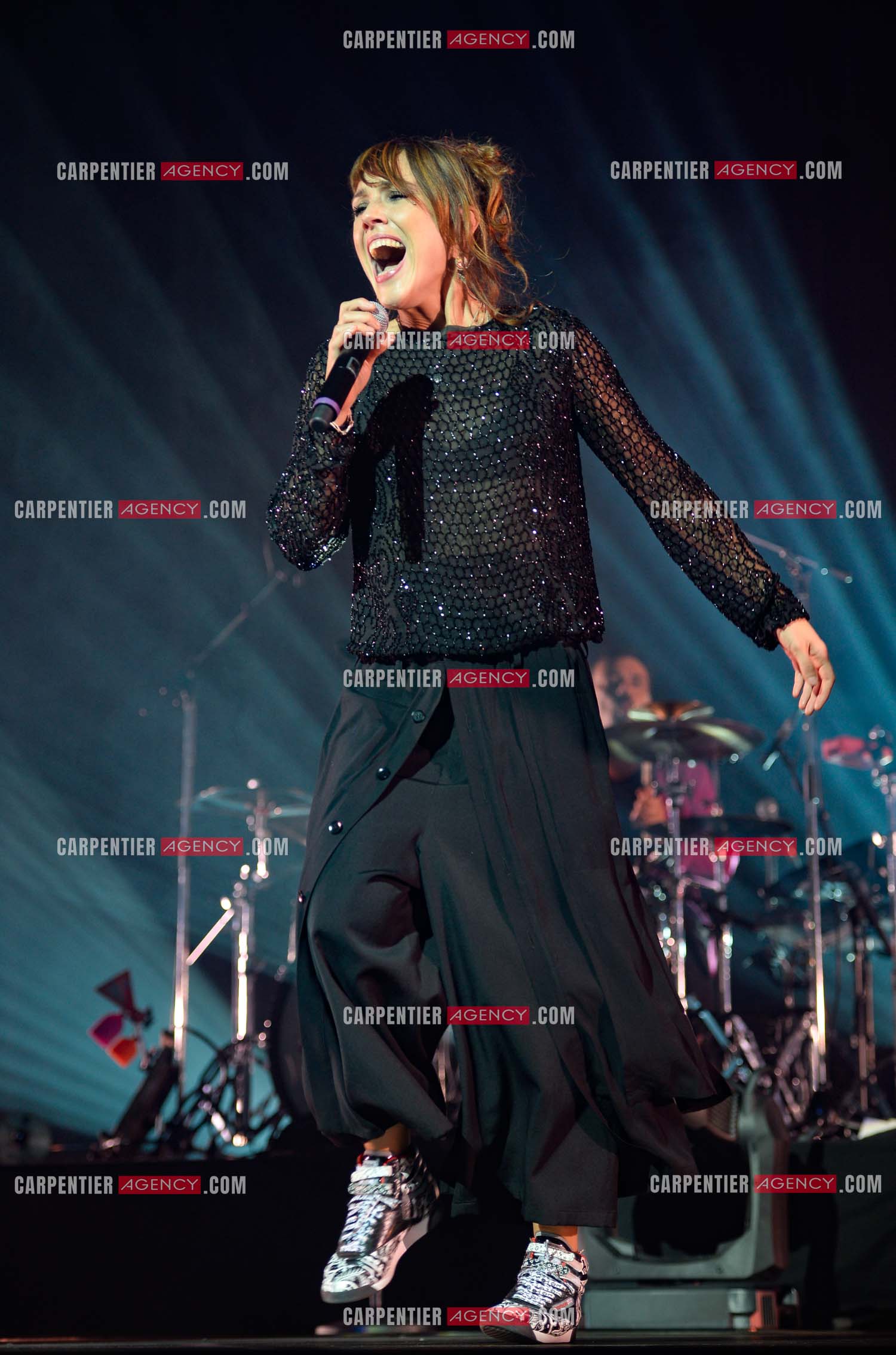 La chanteuse Zaz en concert au Zénith de Paris.    ( Exclusif )