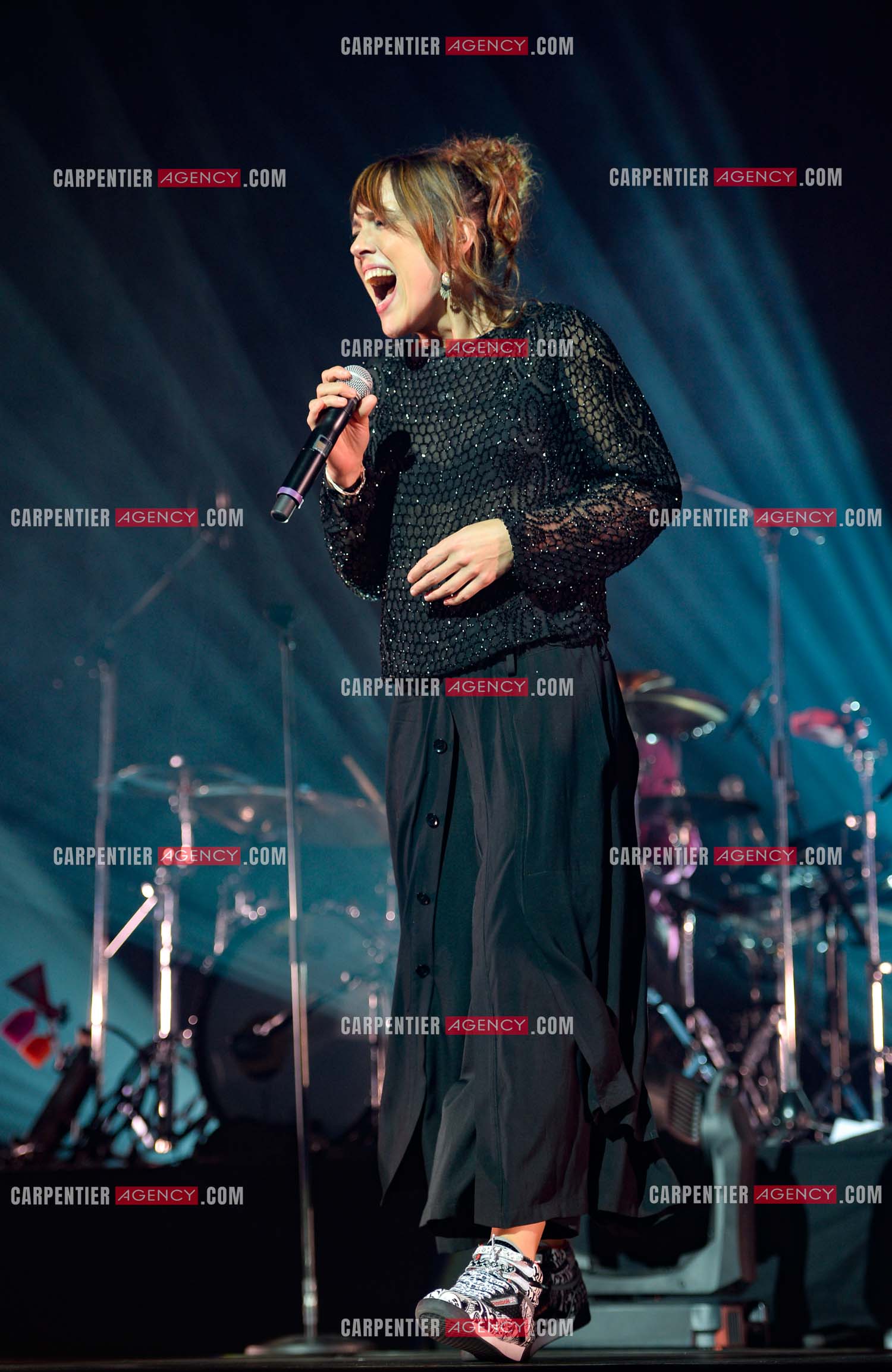 La chanteuse Zaz en concert au Zénith de Paris.    ( Exclusif )