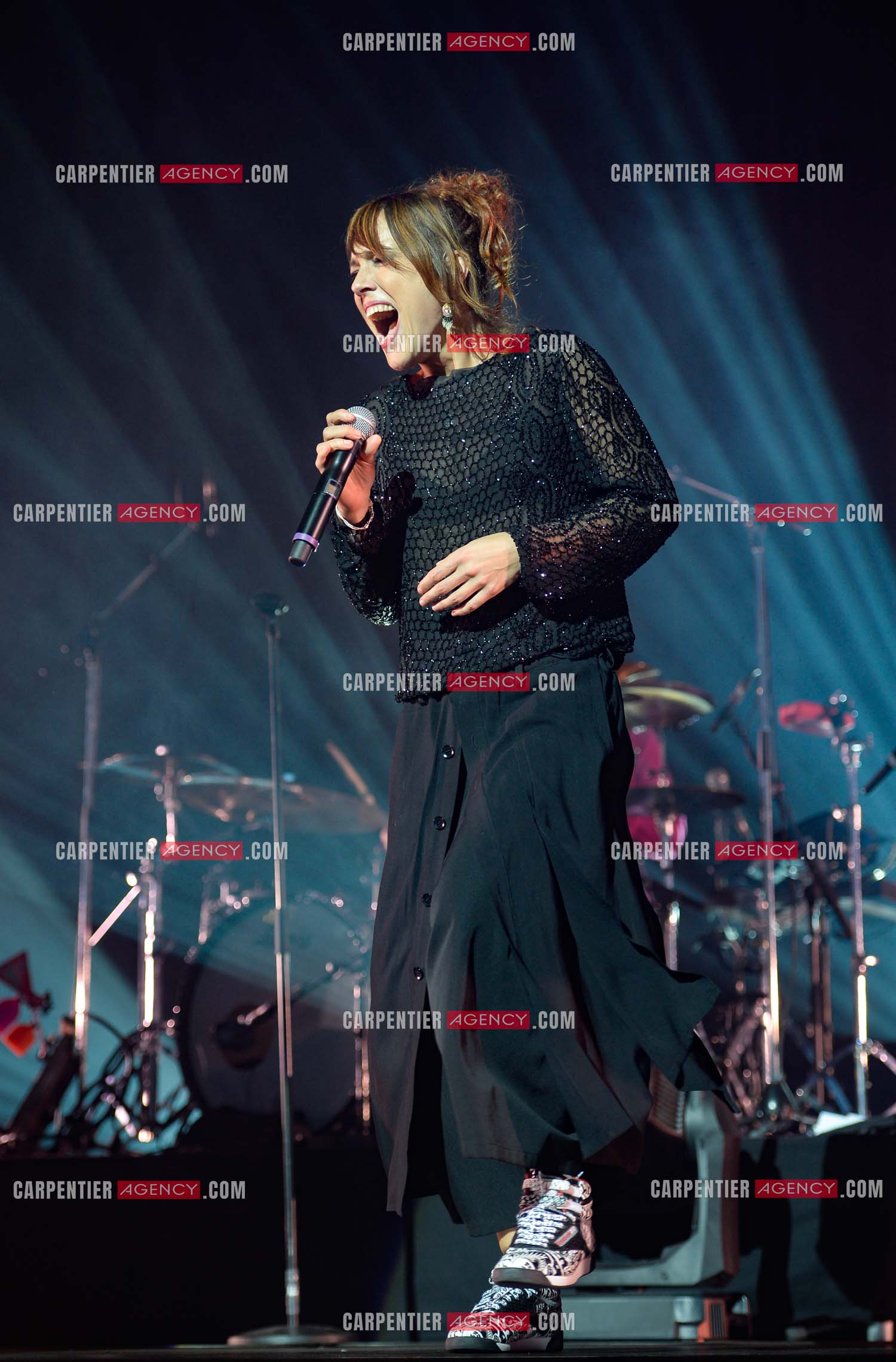 La chanteuse Zaz en concert au Zénith de Paris.    ( Exclusif )