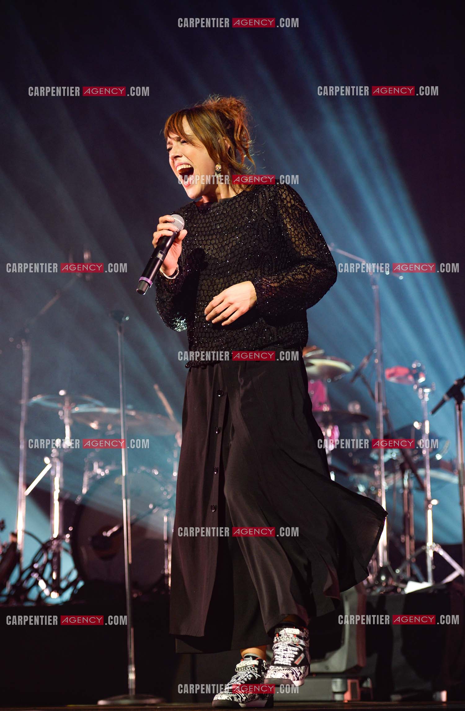 La chanteuse Zaz en concert au Zénith de Paris.    ( Exclusif )