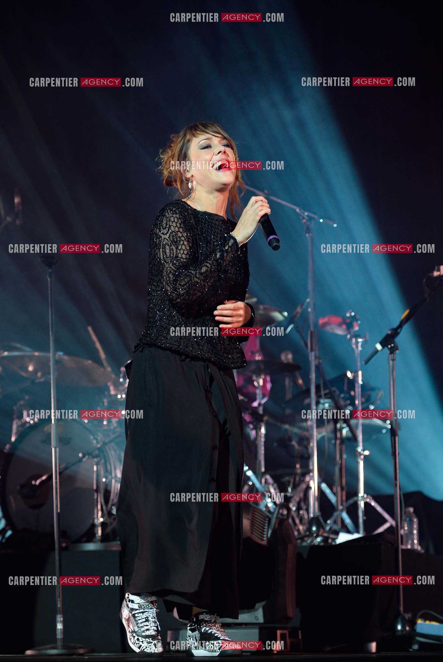 La chanteuse Zaz en concert au Zénith de Paris.    ( Exclusif )