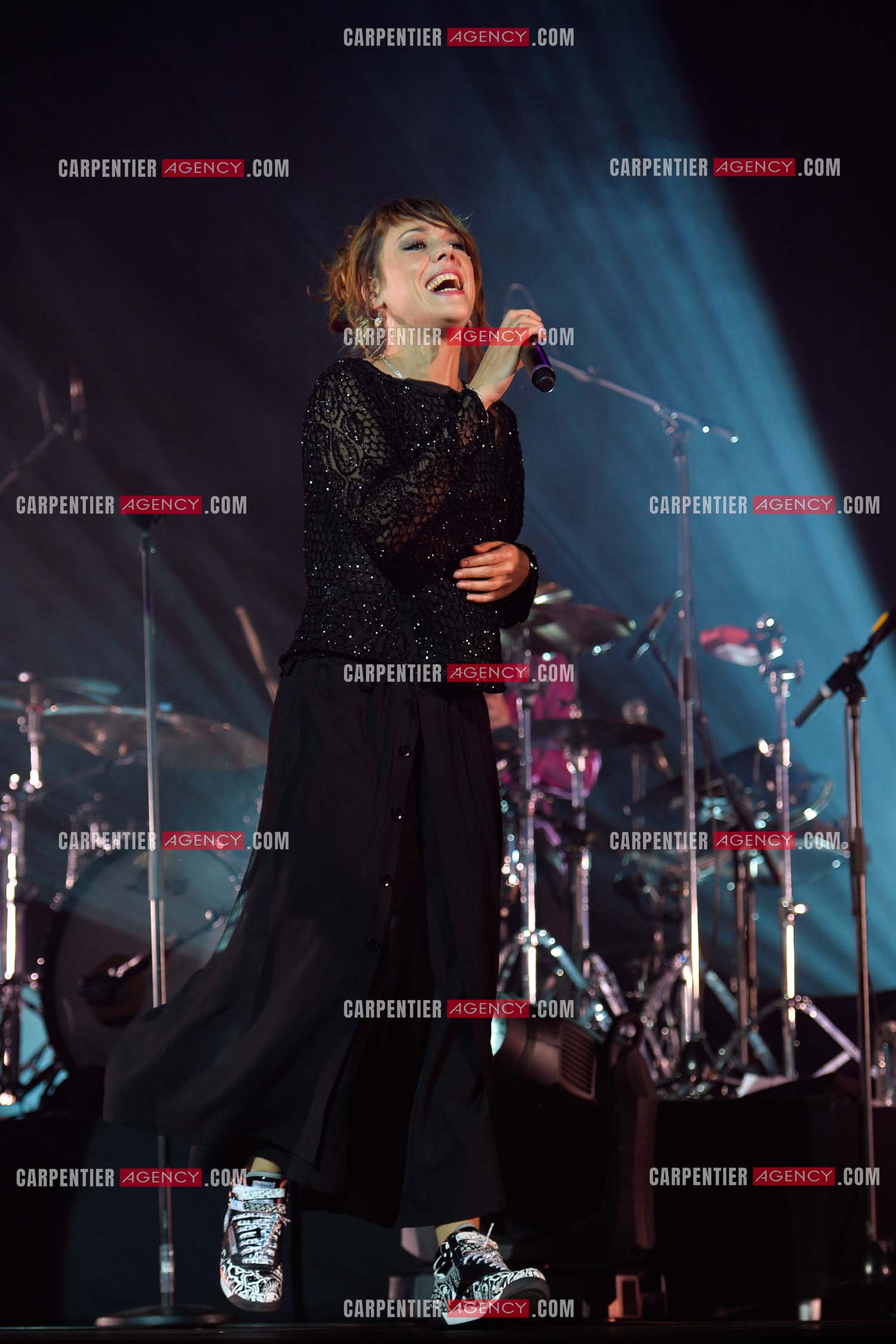 La chanteuse Zaz en concert au Zénith de Paris.    ( Exclusif )