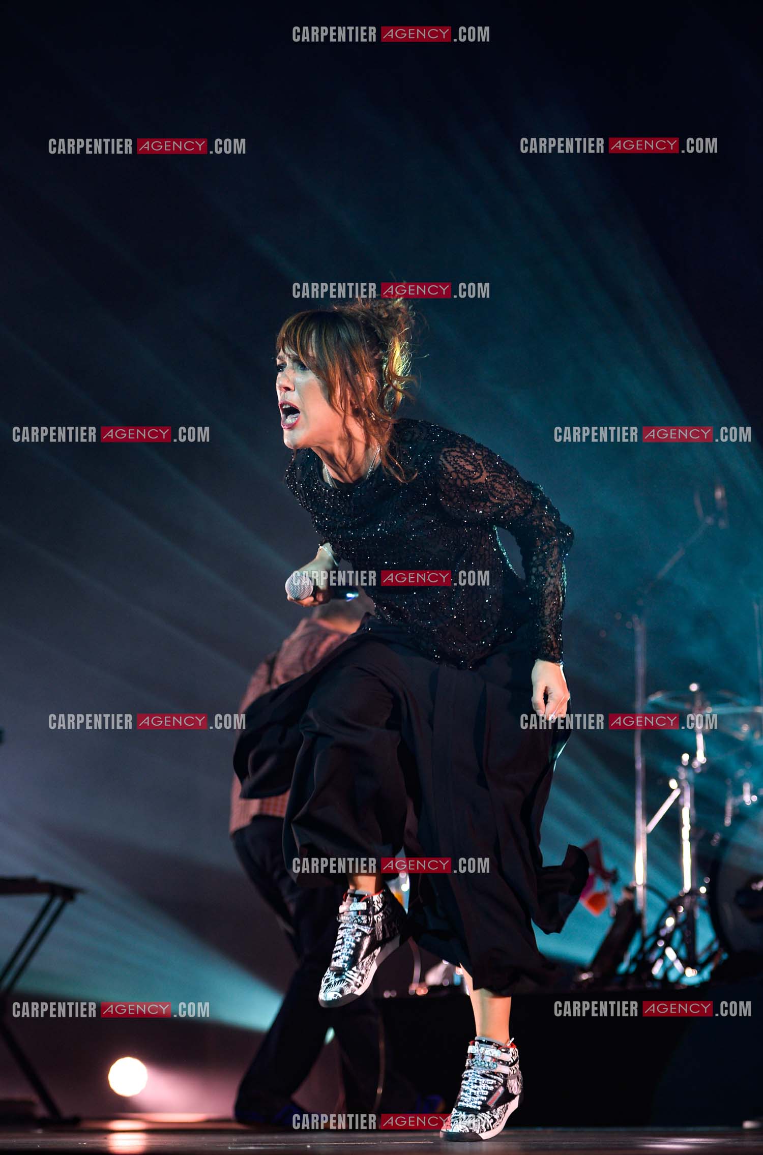 La chanteuse Zaz en concert au Zénith de Paris.    ( Exclusif )