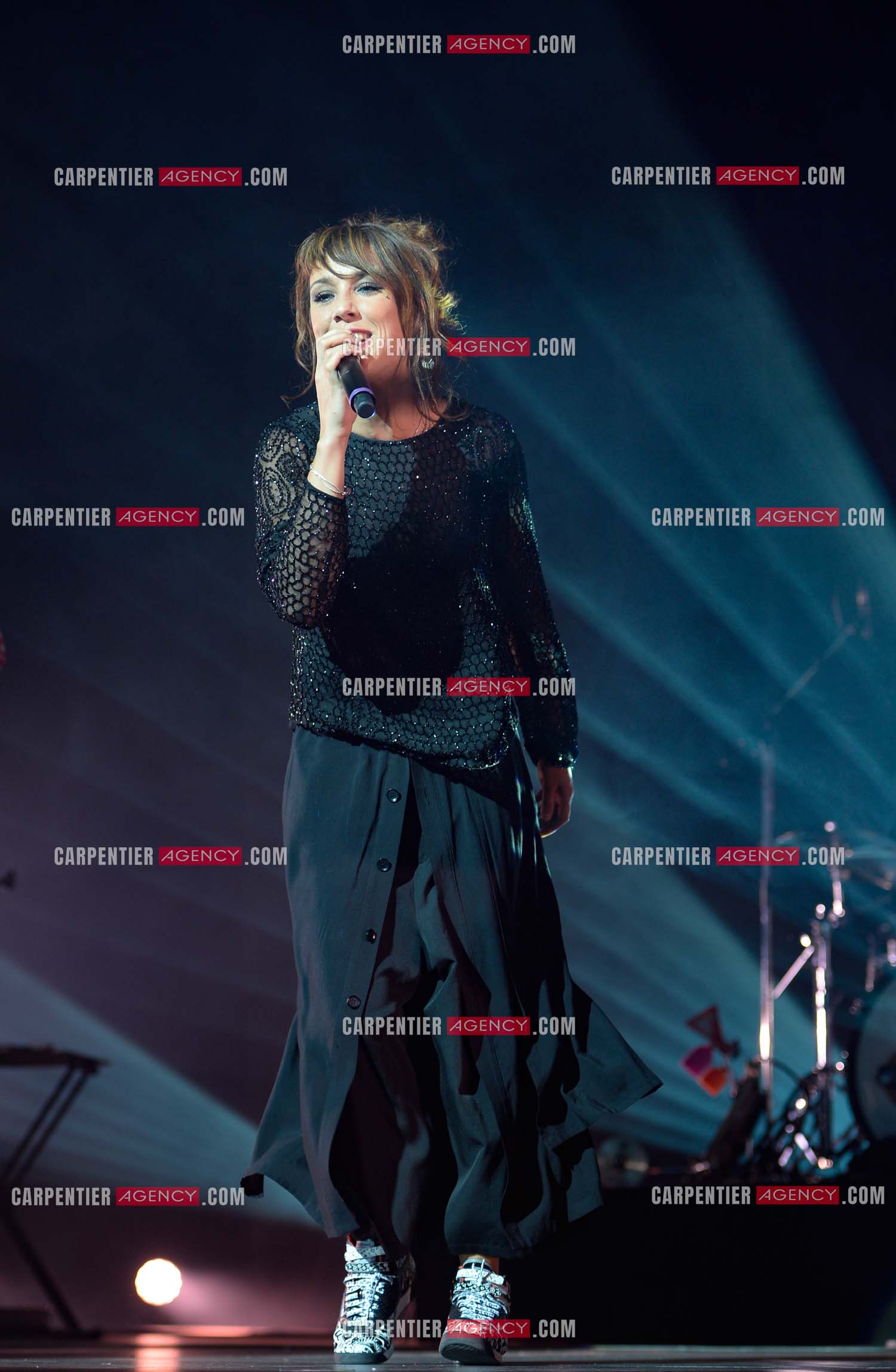 La chanteuse Zaz en concert au Zénith de Paris.    ( Exclusif )