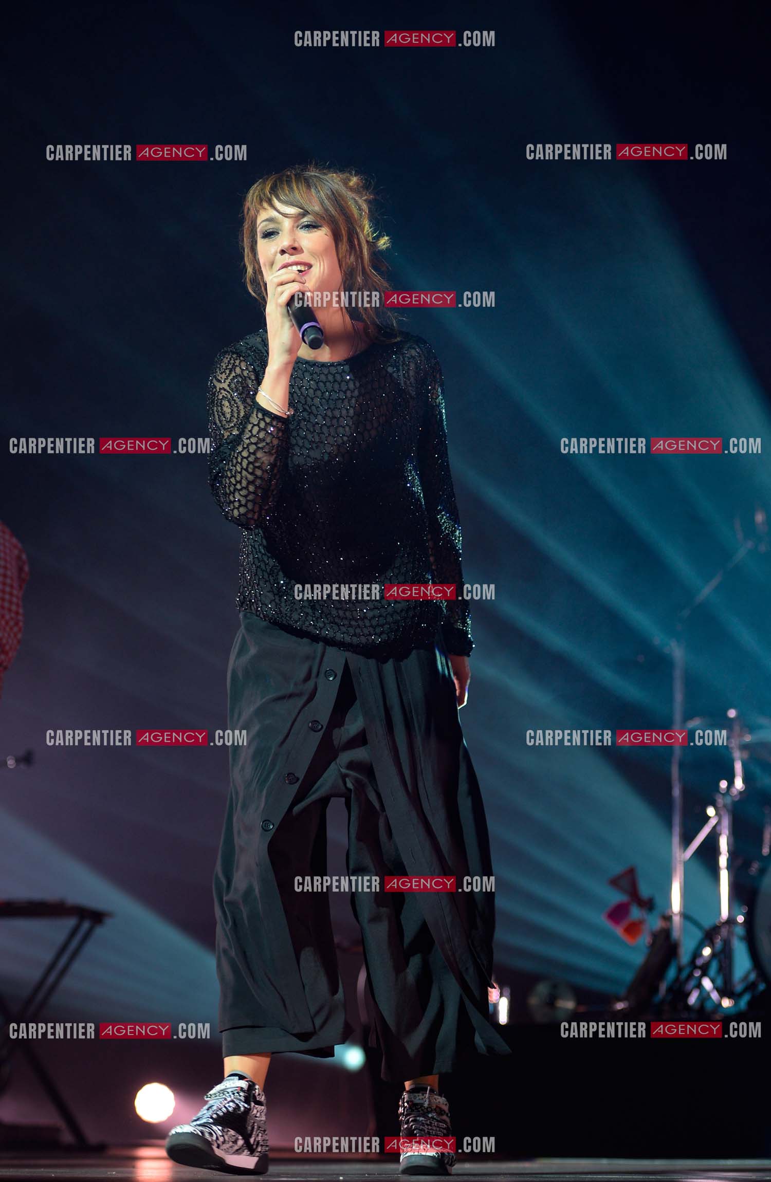 La chanteuse Zaz en concert au Zénith de Paris.    ( Exclusif )