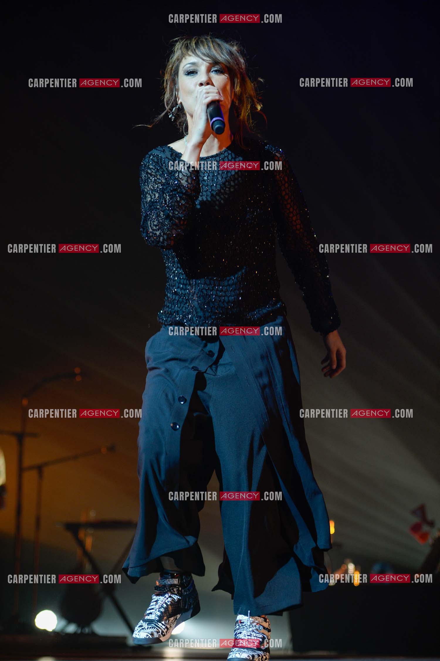 La chanteuse Zaz en concert au Zénith de Paris.    ( Exclusif )