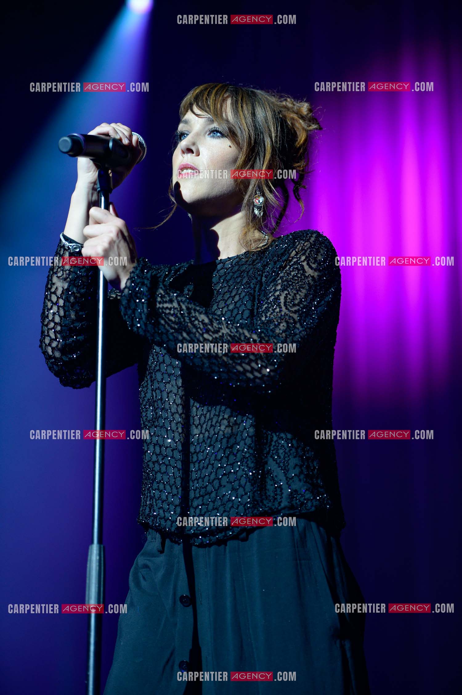 La chanteuse Zaz en concert au Zénith de Paris.    ( Exclusif )