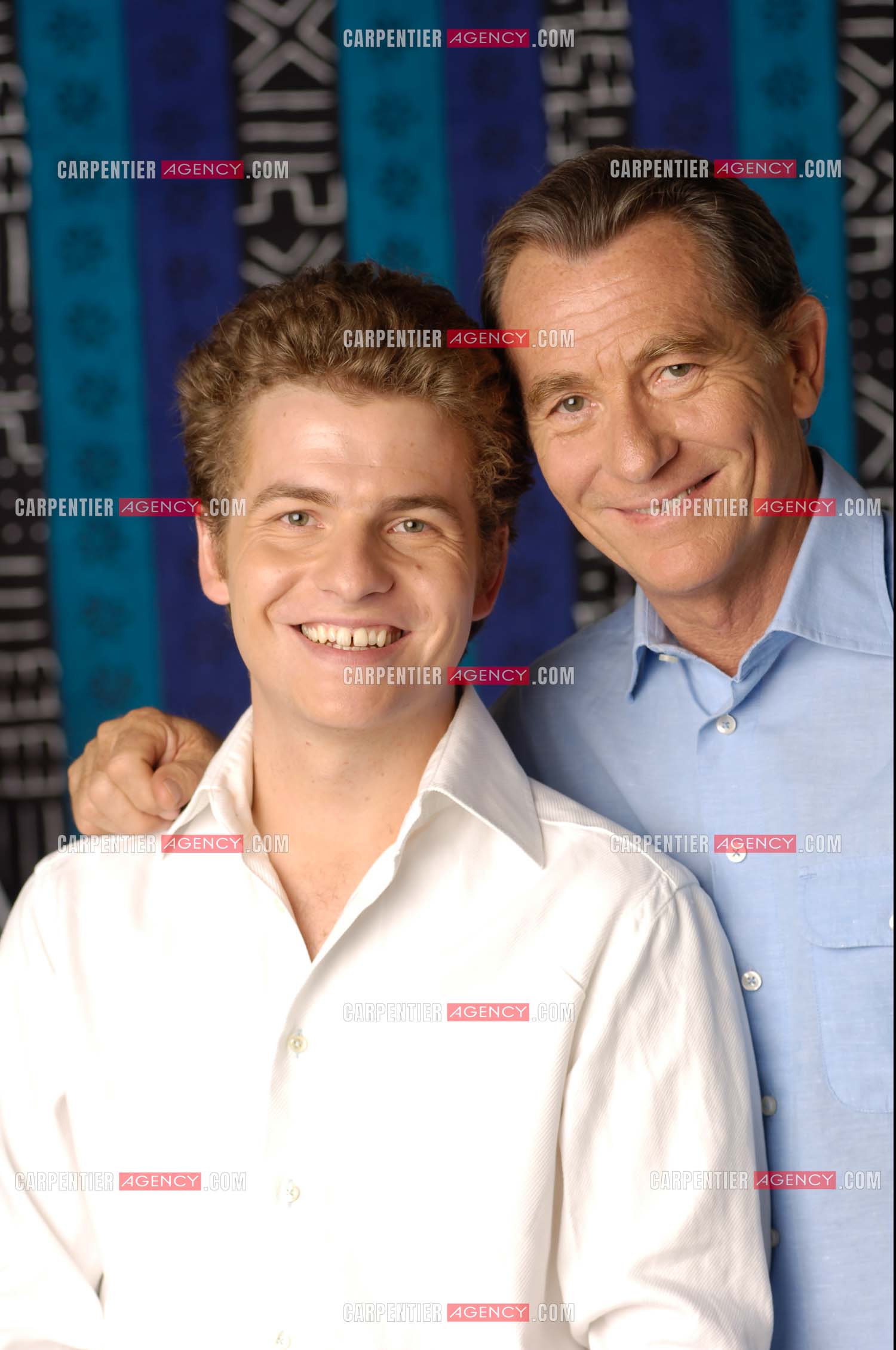 Le journaliste William Leymergie et son fils Gery.     ( Exclusif )