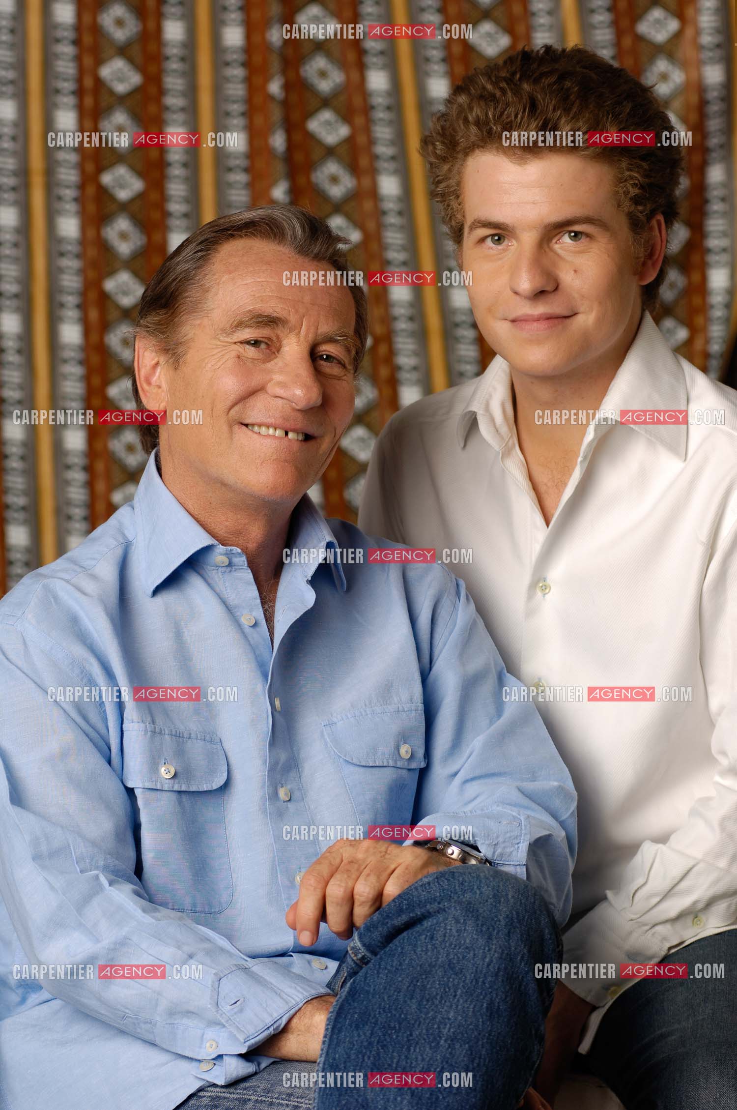 Le journaliste William Leymergie et son fils Gery.     ( Exclusif )
