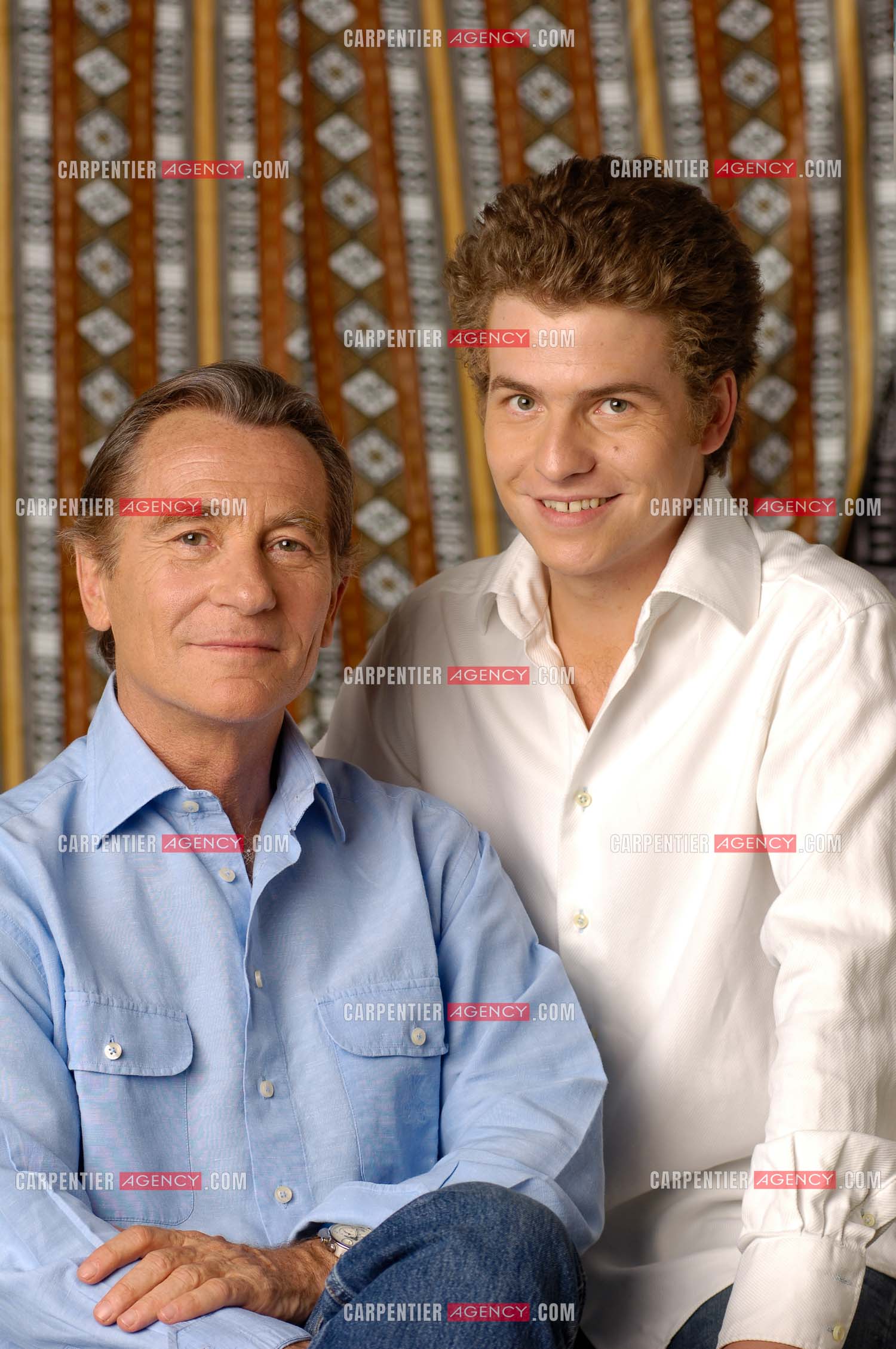 Le journaliste William Leymergie et son fils Gery.     ( Exclusif )