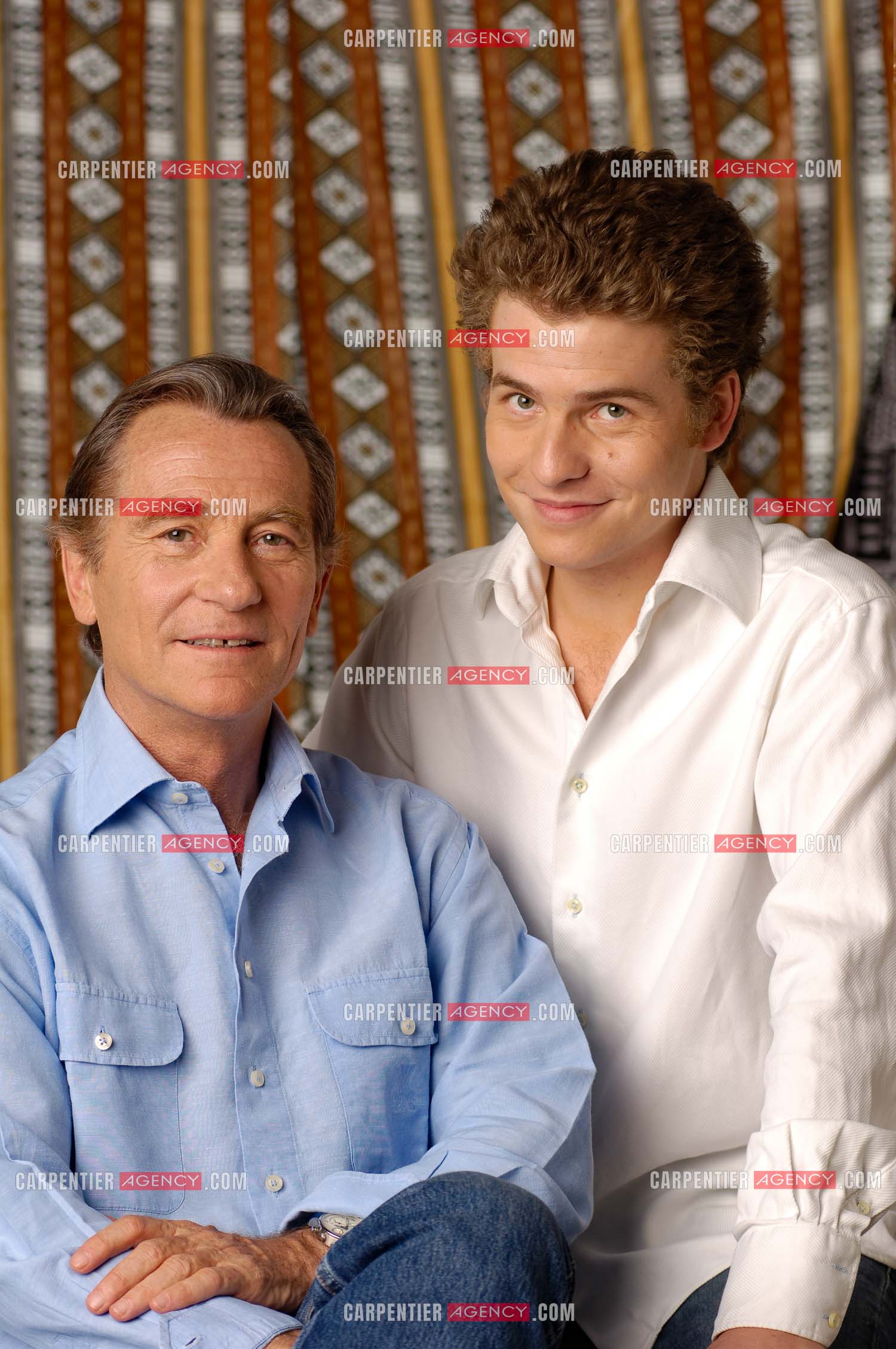 Le journaliste William Leymergie et son fils Gery.     ( Exclusif )