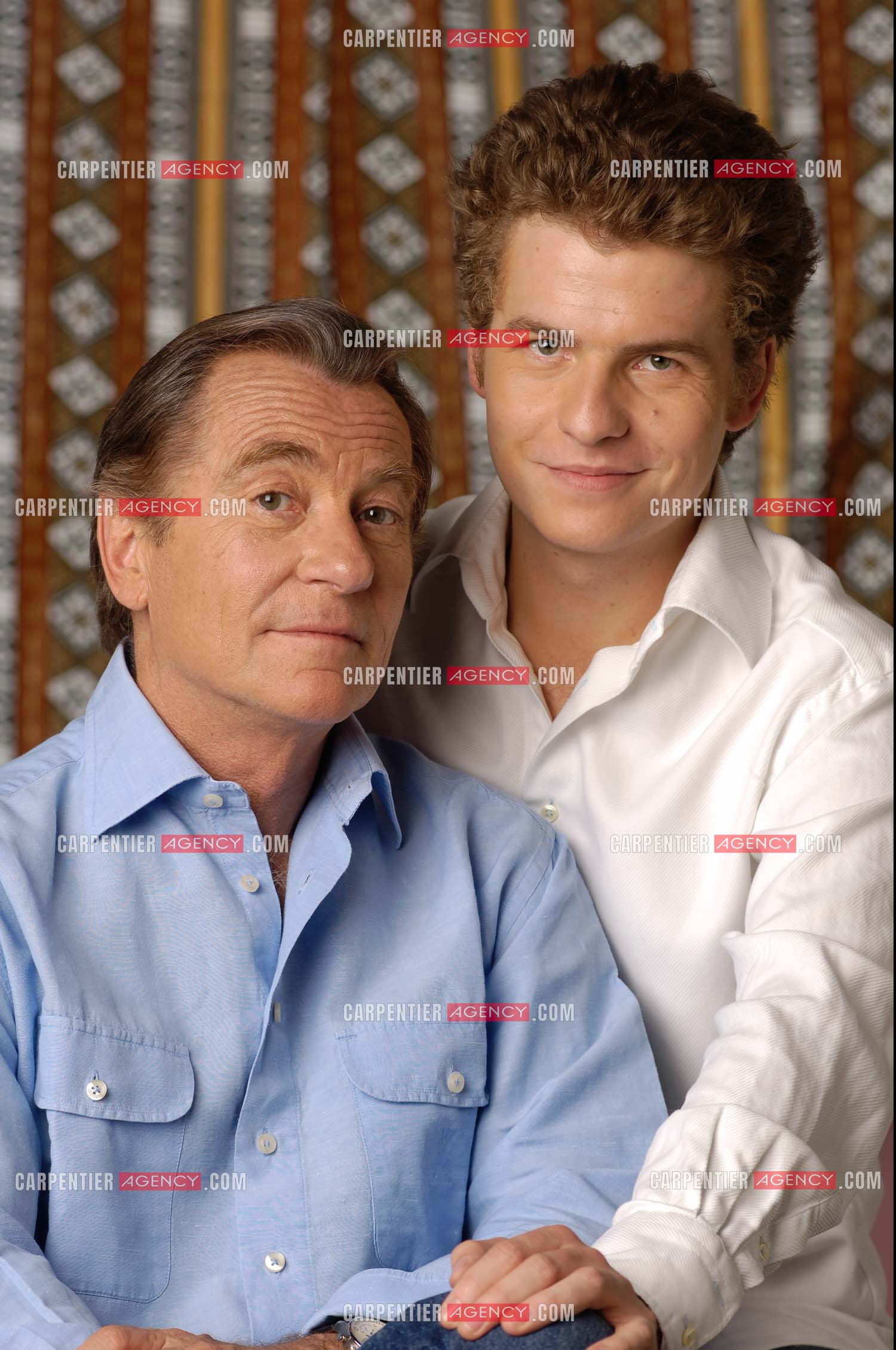 Le journaliste William Leymergie et son fils Gery.     ( Exclusif )