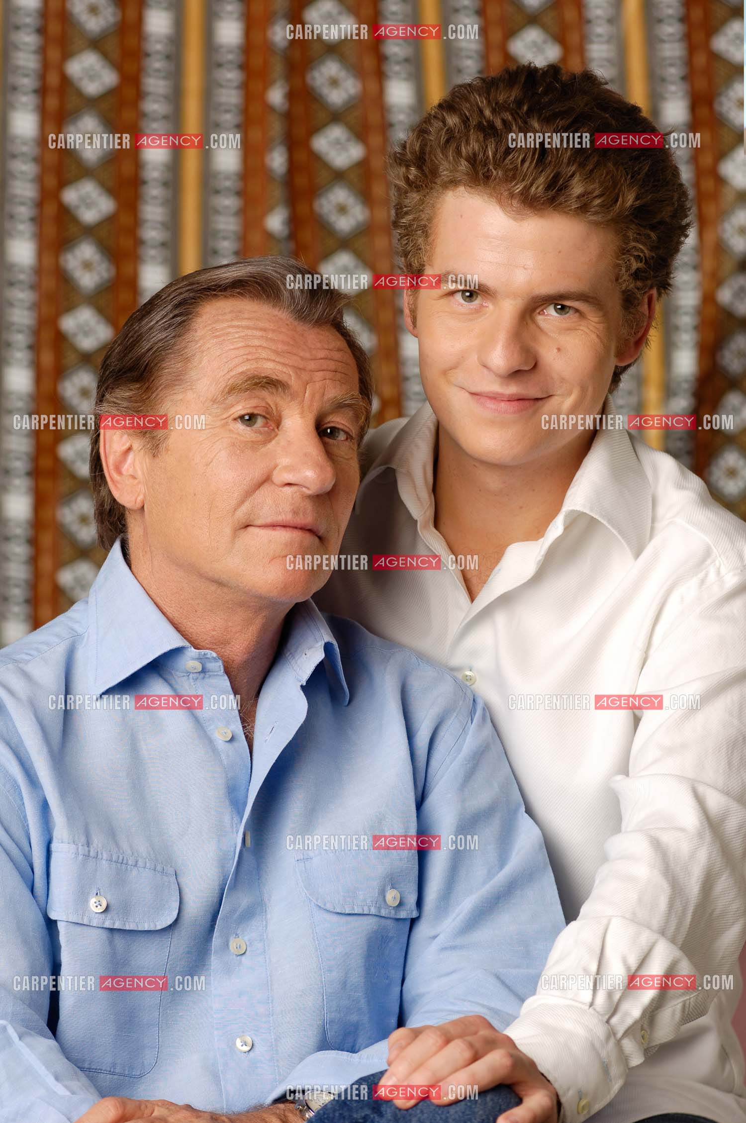 Le journaliste William Leymergie et son fils Gery.     ( Exclusif )
