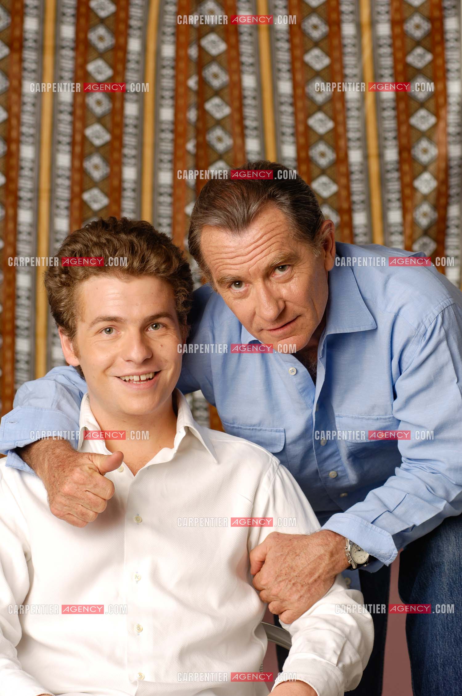 Le journaliste William Leymergie et son fils Gery.     ( Exclusif )