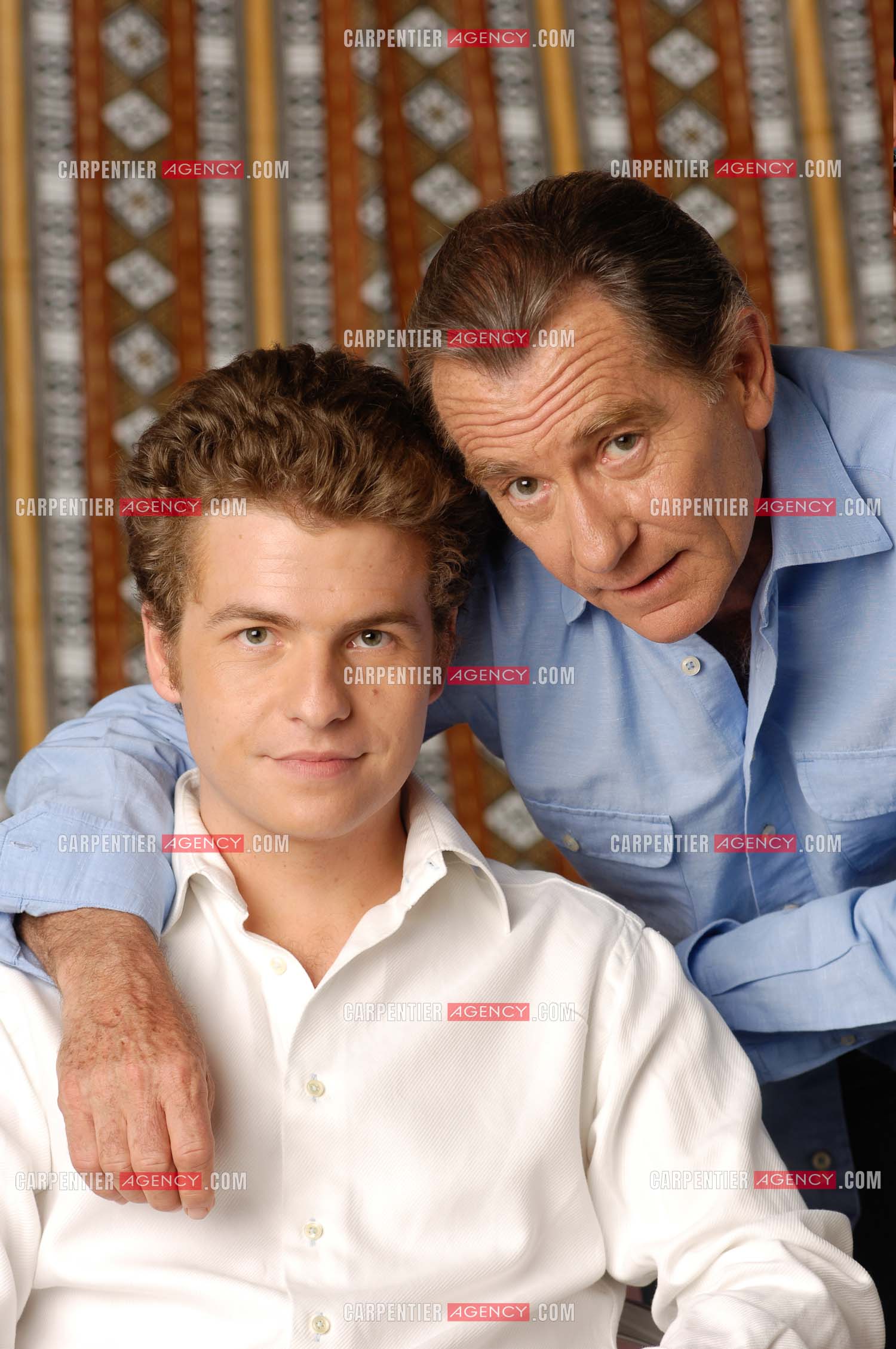 Le journaliste William Leymergie et son fils Gery.     ( Exclusif )
