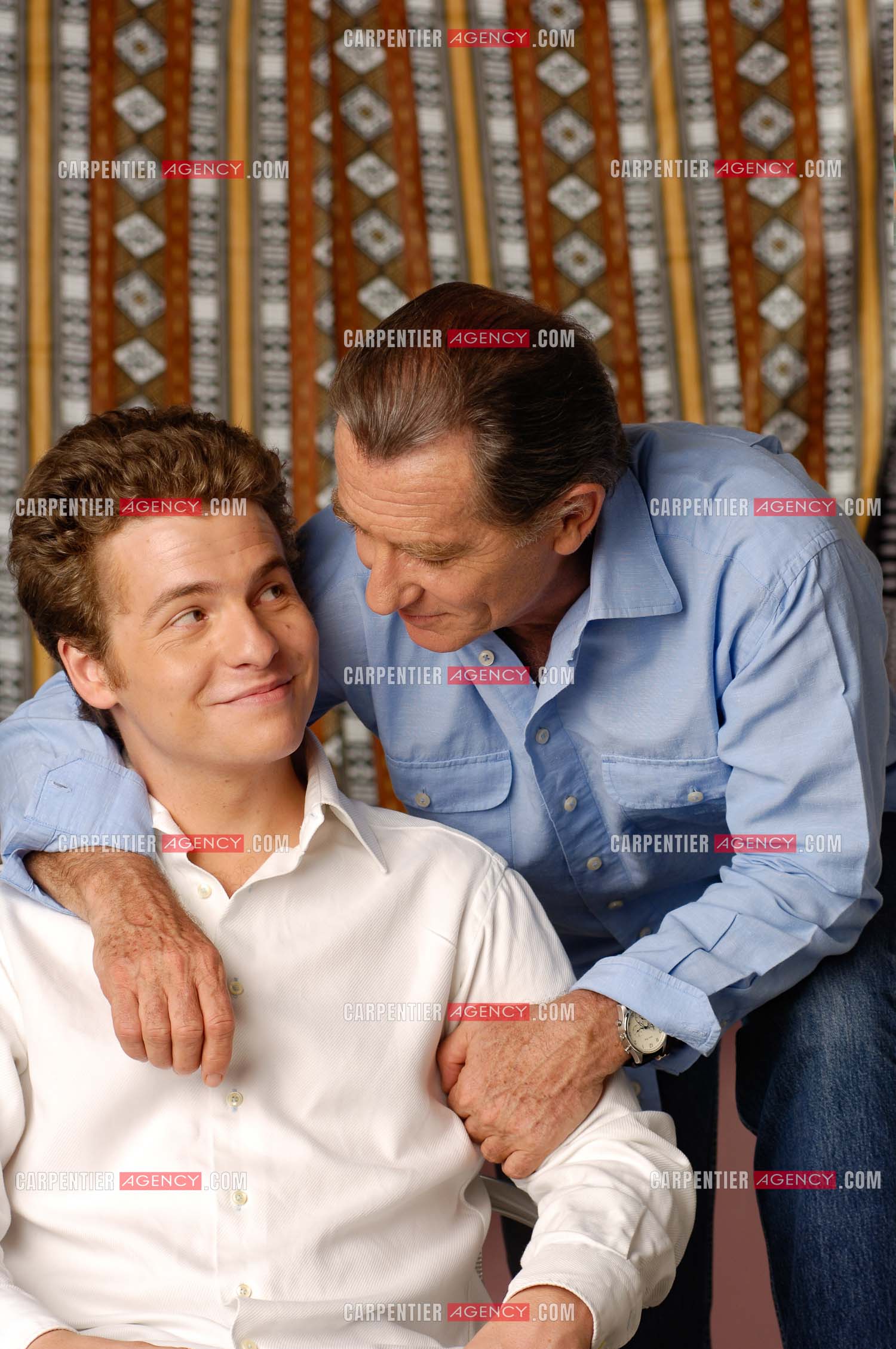 Le journaliste William Leymergie et son fils Gery.     ( Exclusif )