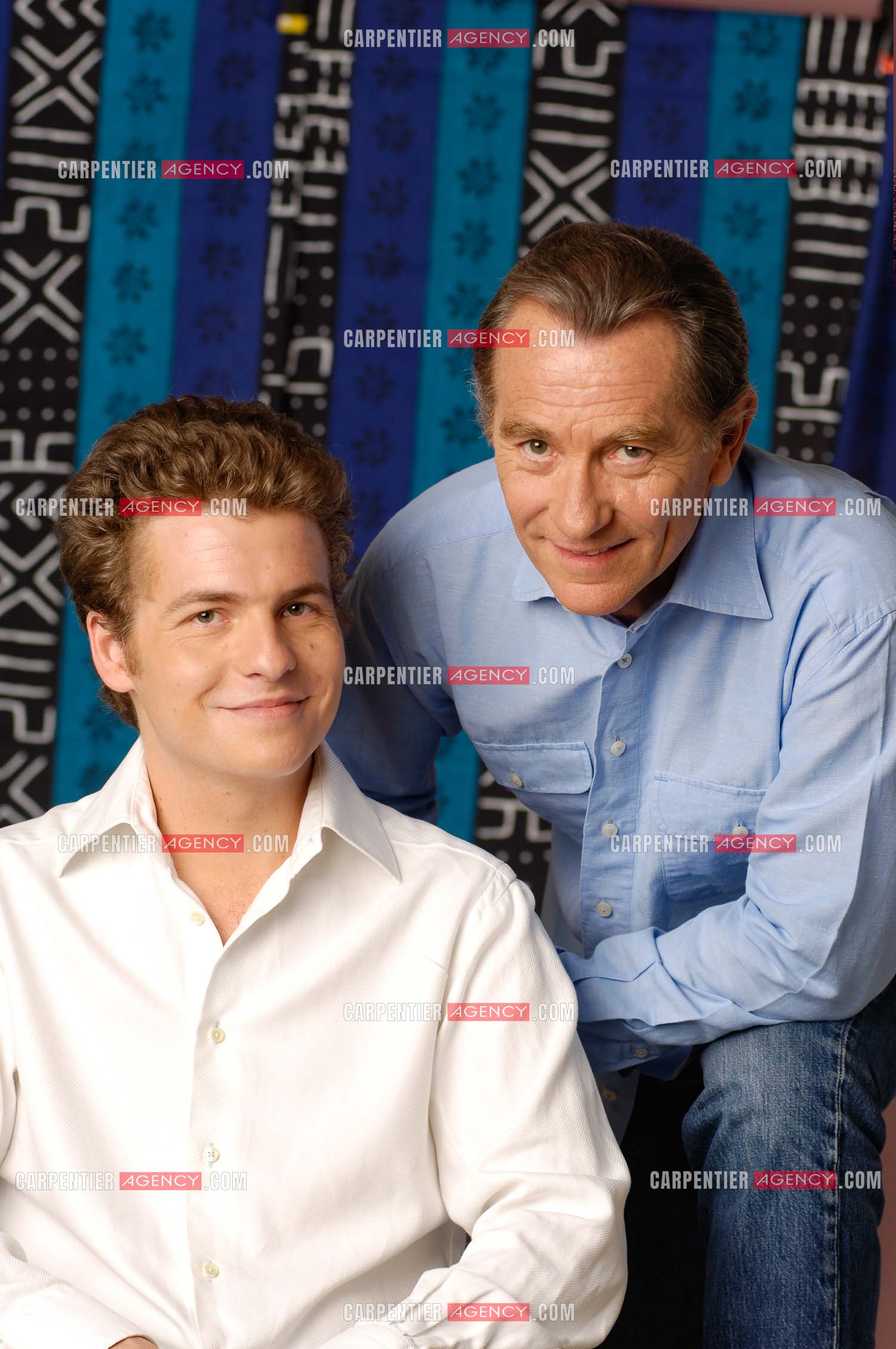 Le journaliste William Leymergie et son fils Gery.     ( Exclusif )