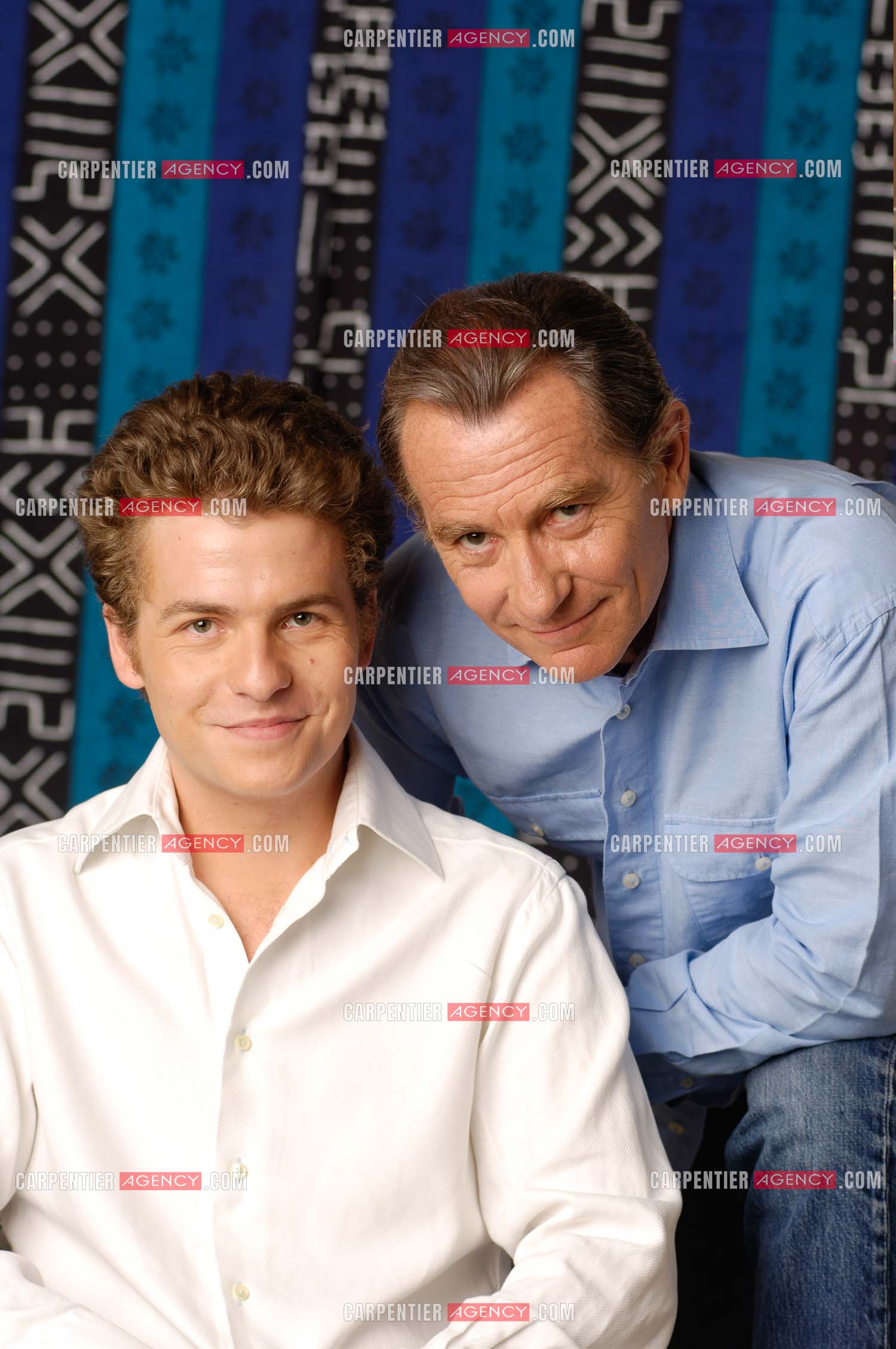 Le journaliste William Leymergie et son fils Gery.     ( Exclusif )