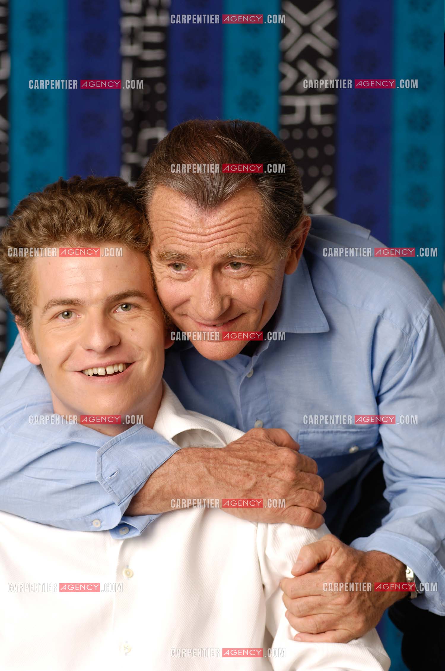 Le journaliste William Leymergie et son fils Gery.     ( Exclusif )