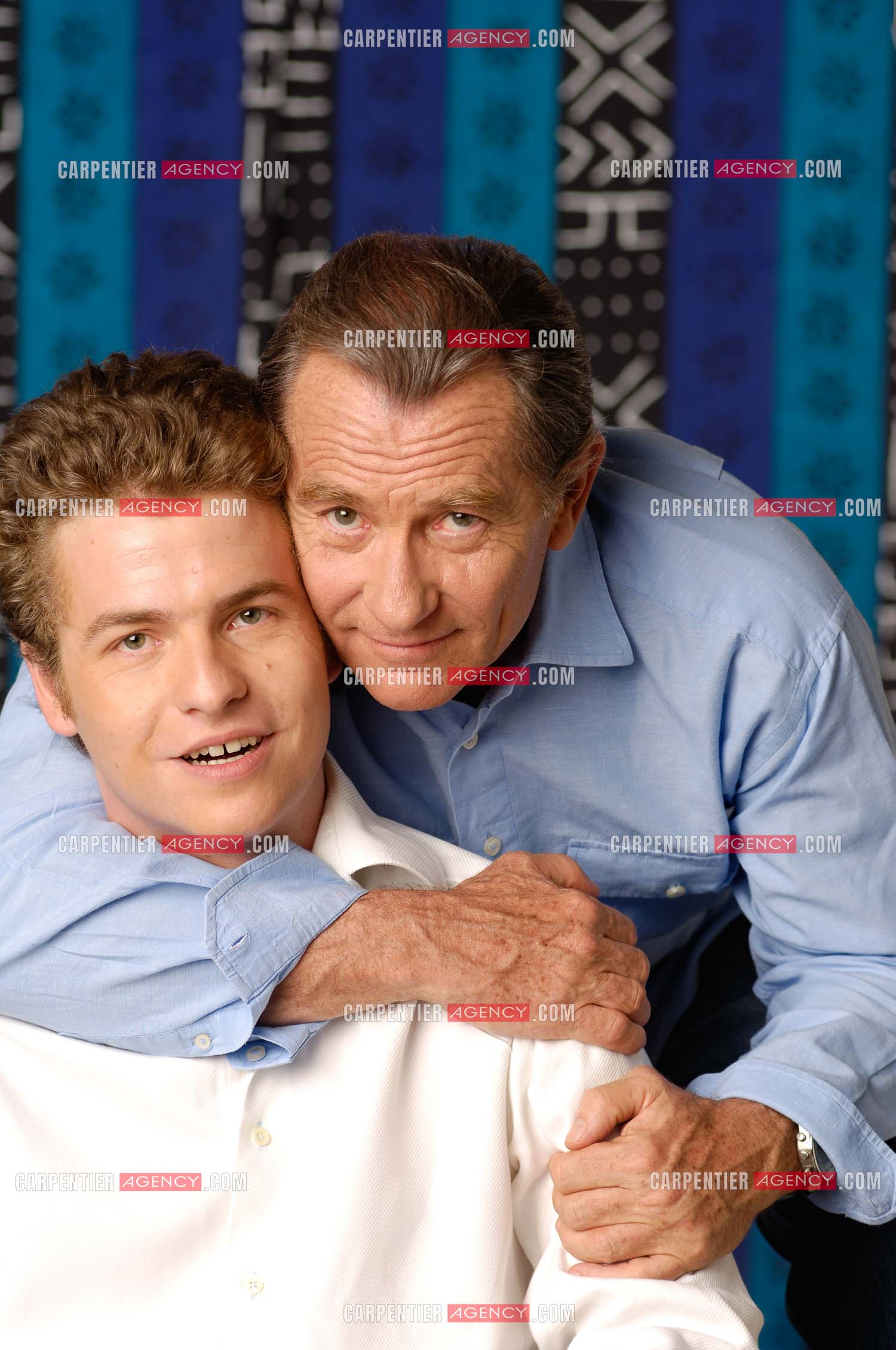 Le journaliste William Leymergie et son fils Gery.     ( Exclusif )