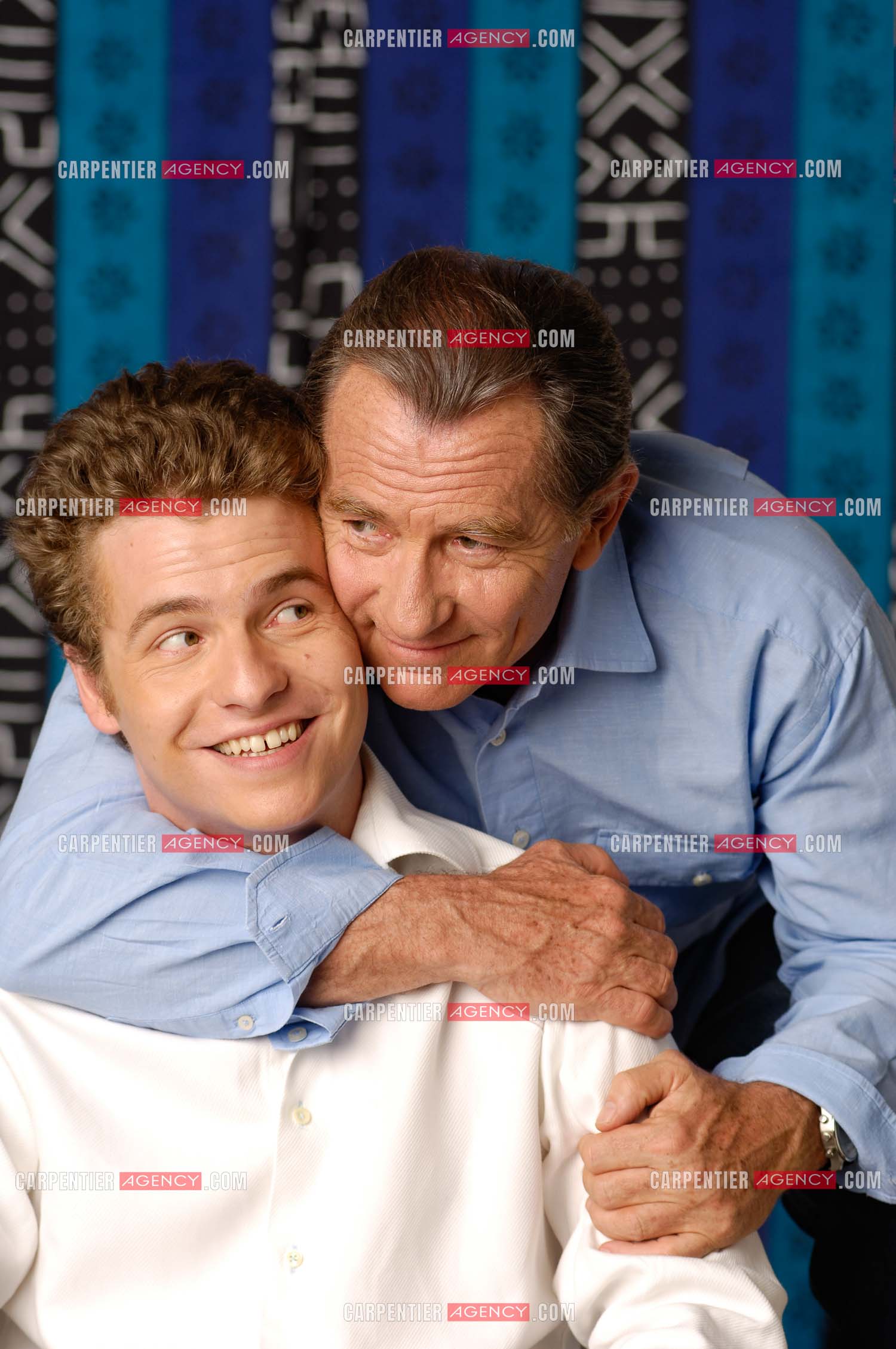 Le journaliste William Leymergie et son fils Gery.     ( Exclusif )
