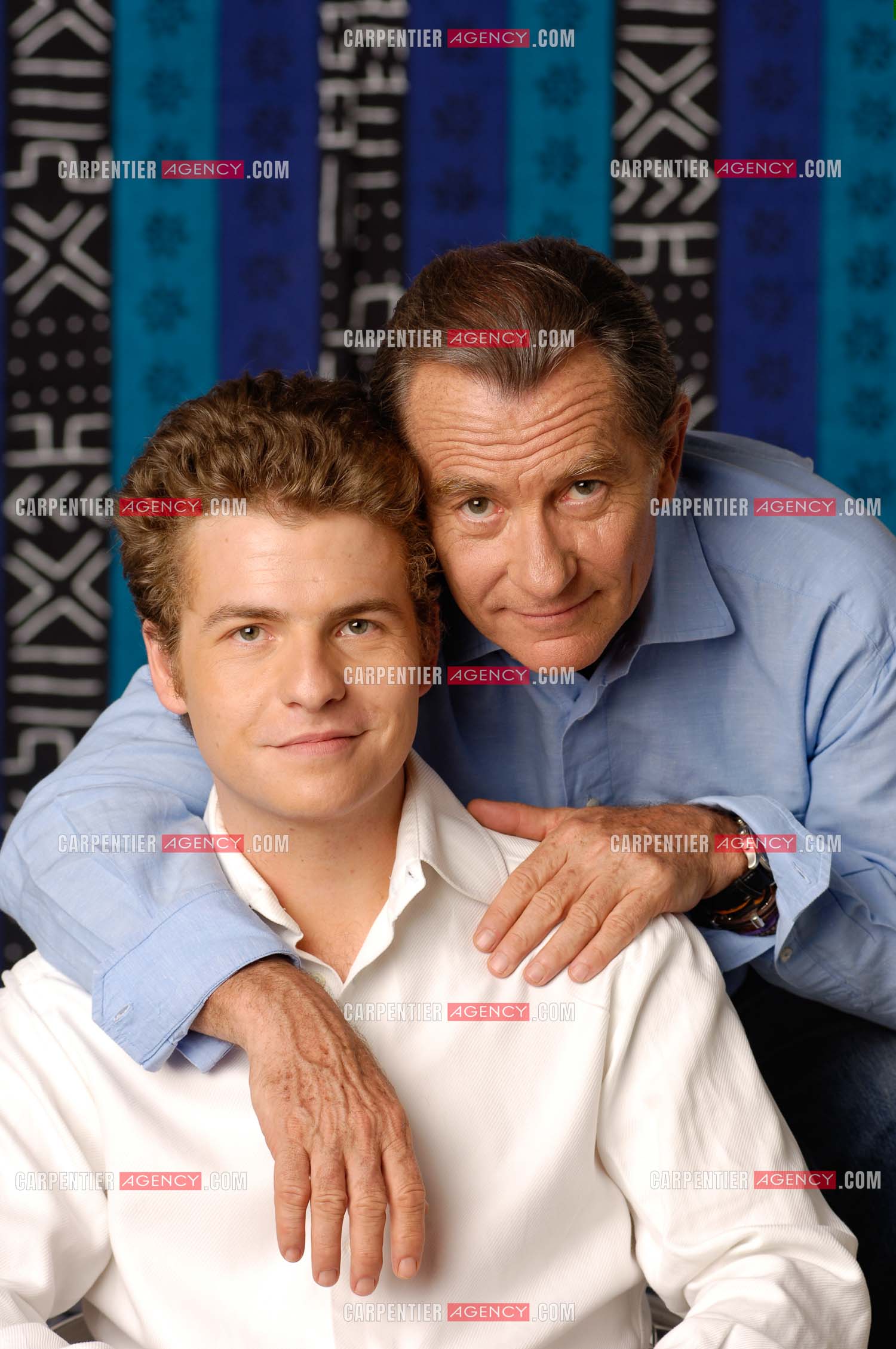 Le journaliste William Leymergie et son fils Gery.     ( Exclusif )