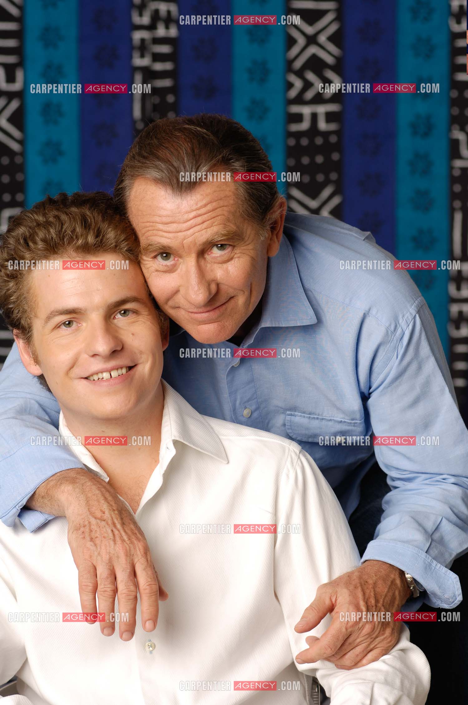 Le journaliste William Leymergie et son fils Gery.     ( Exclusif )