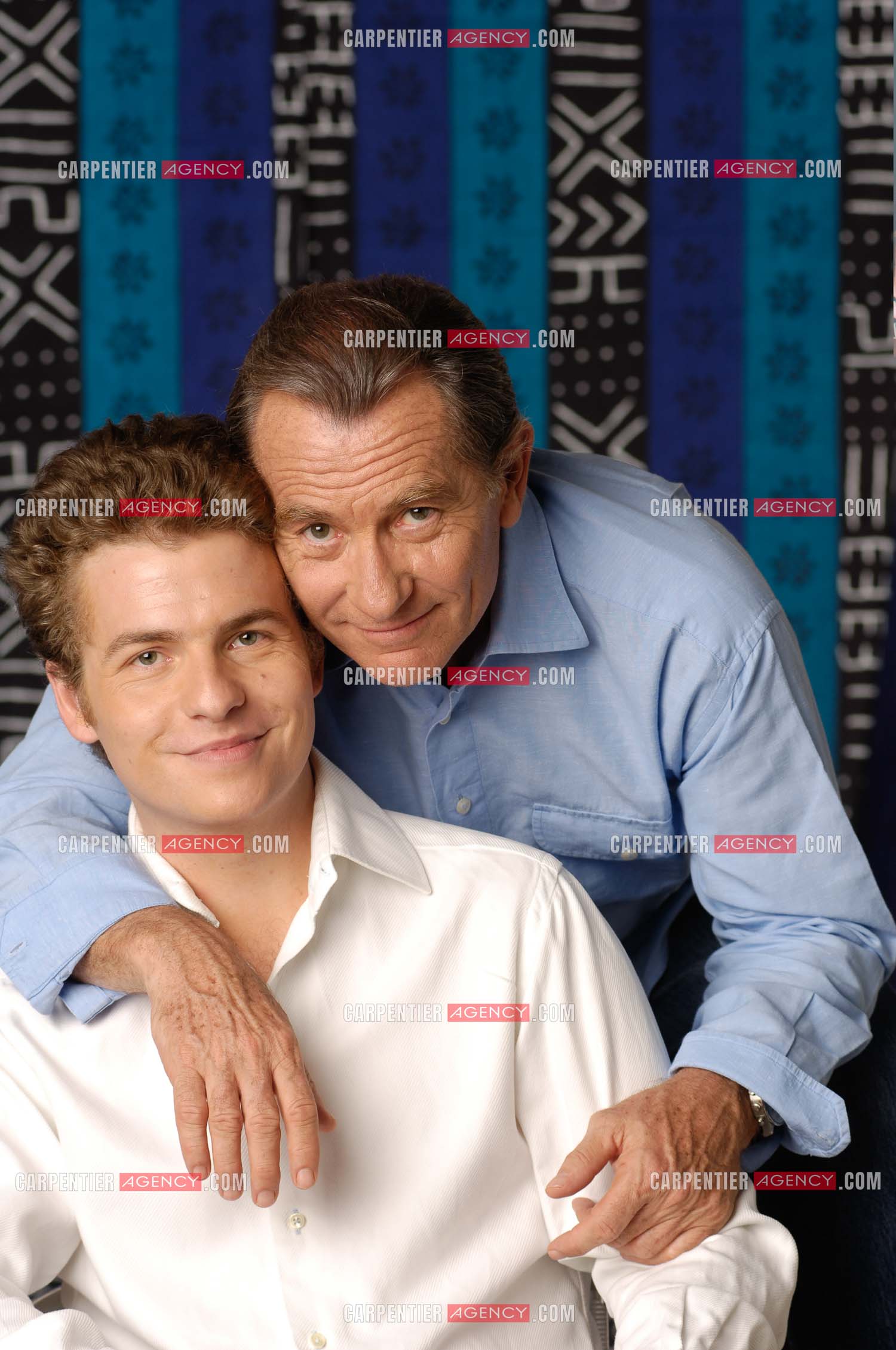 Le journaliste William Leymergie et son fils Gery.     ( Exclusif )
