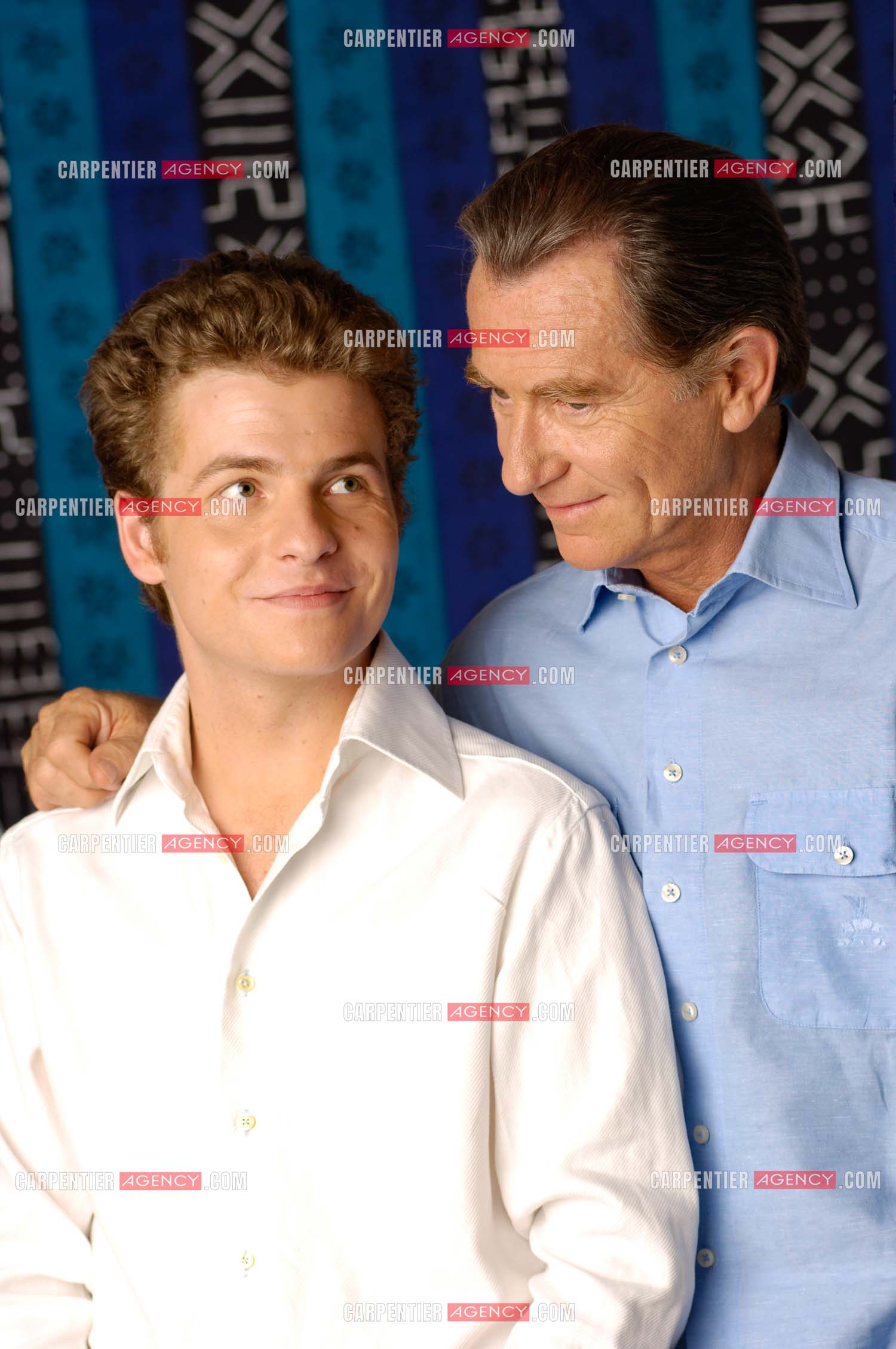 Le journaliste William Leymergie et son fils Gery.     ( Exclusif )