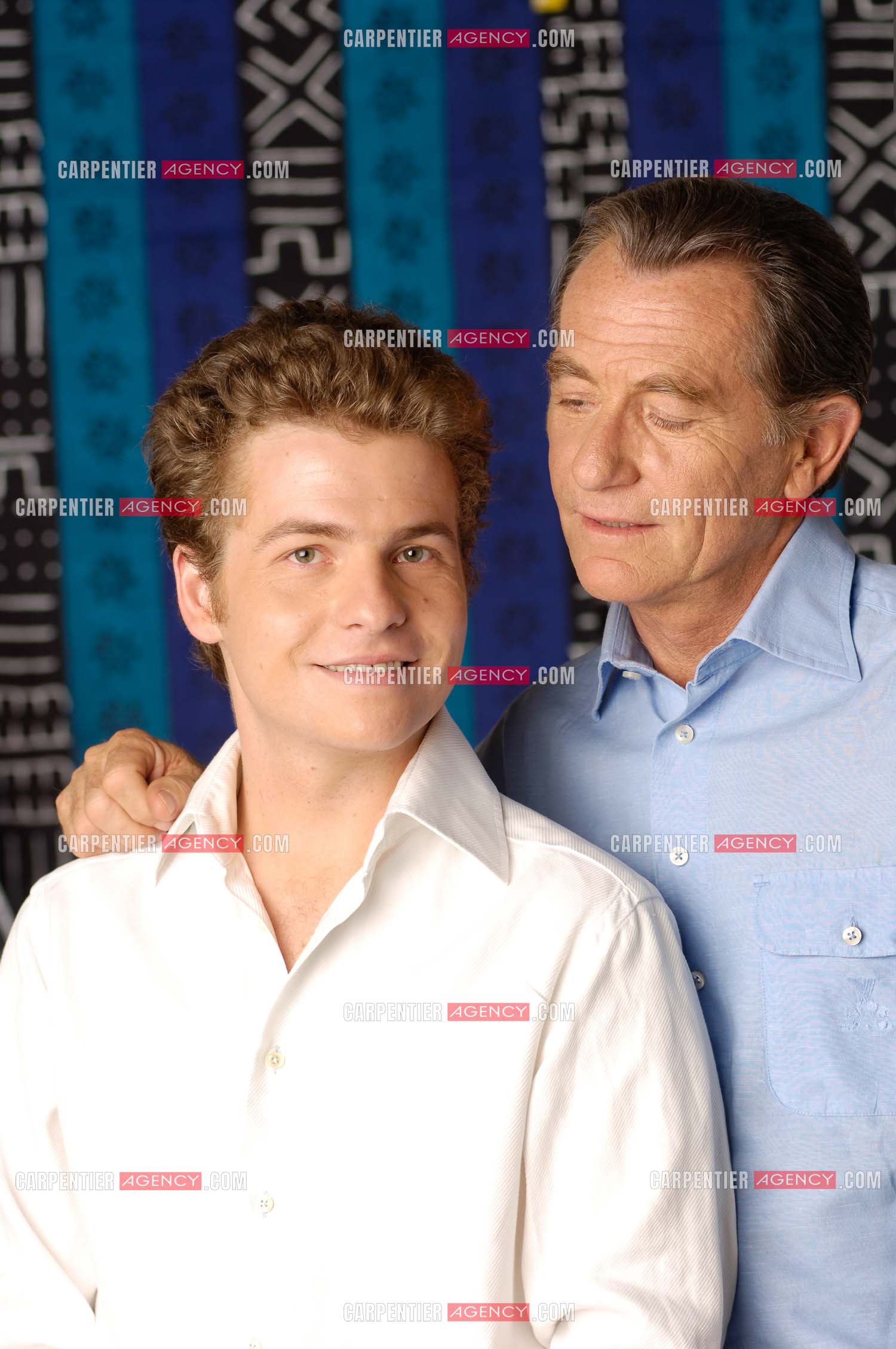Le journaliste William Leymergie et son fils Gery.     ( Exclusif )