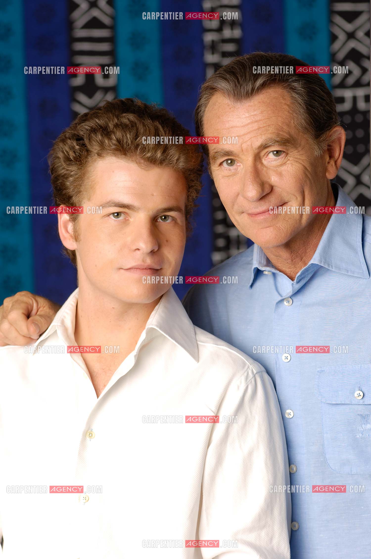 Le journaliste William Leymergie et son fils Gery.     ( Exclusif )