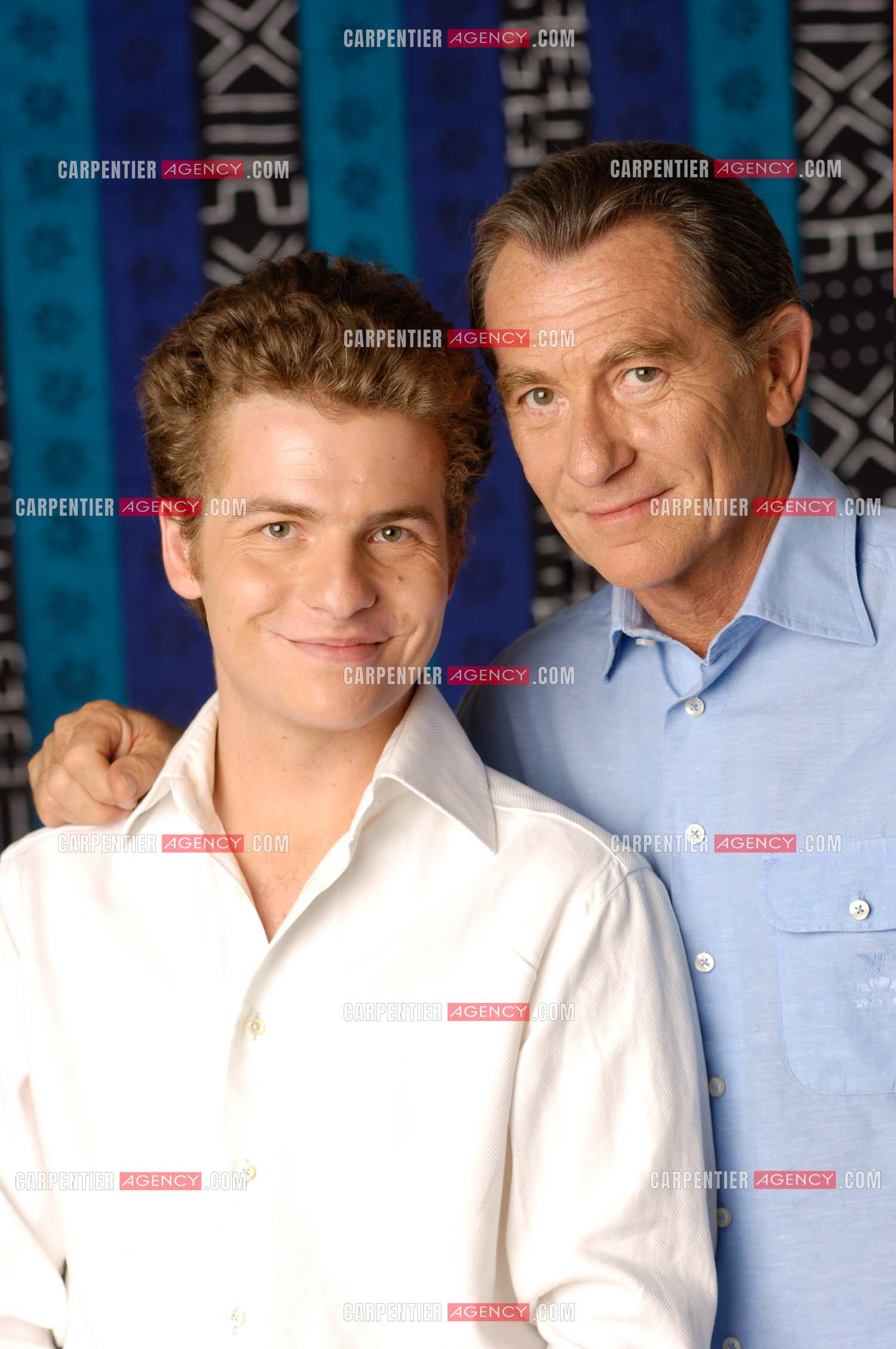 Le journaliste William Leymergie et son fils Gery.     ( Exclusif )