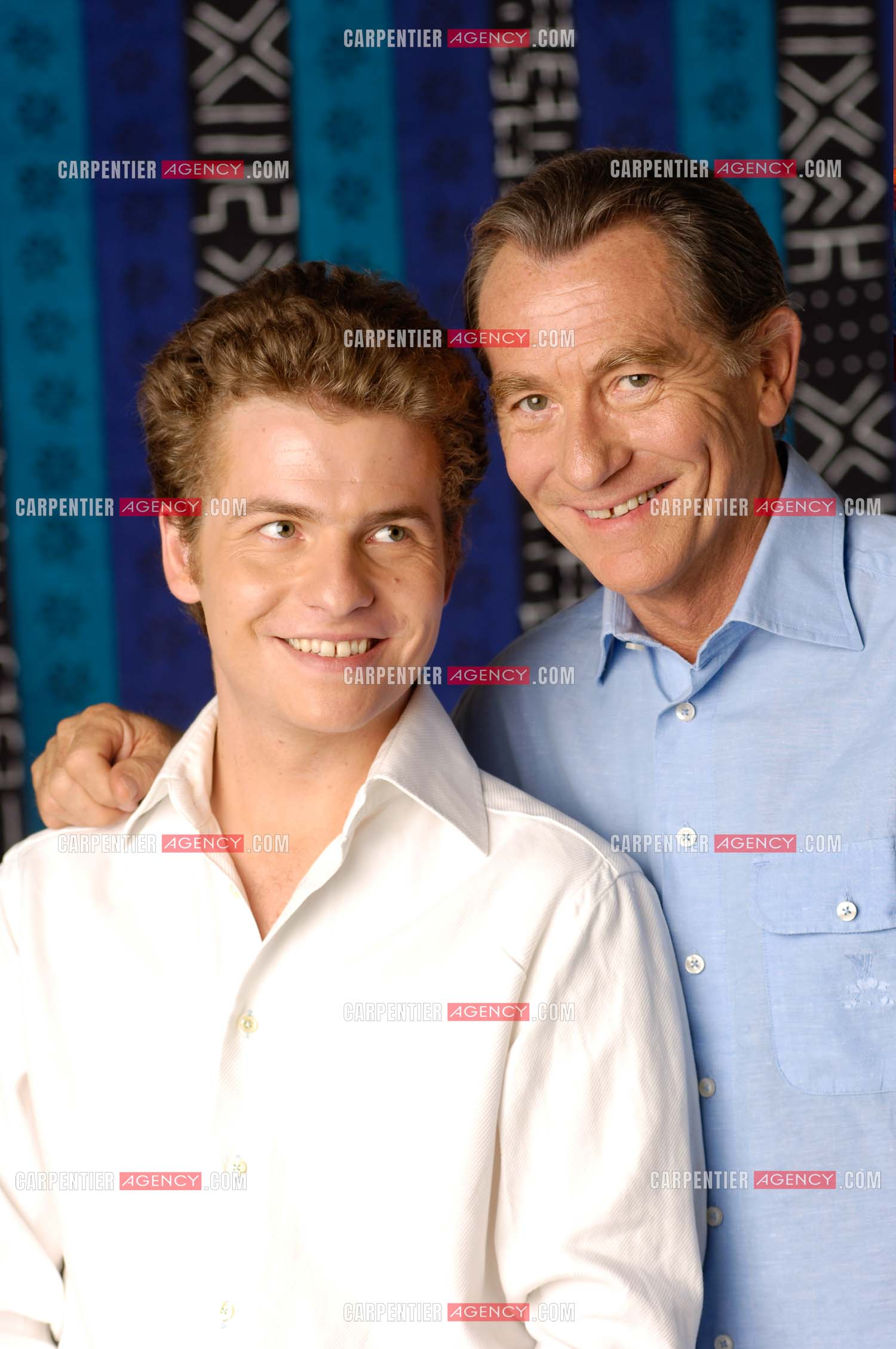 Le journaliste William Leymergie et son fils Gery.     ( Exclusif )