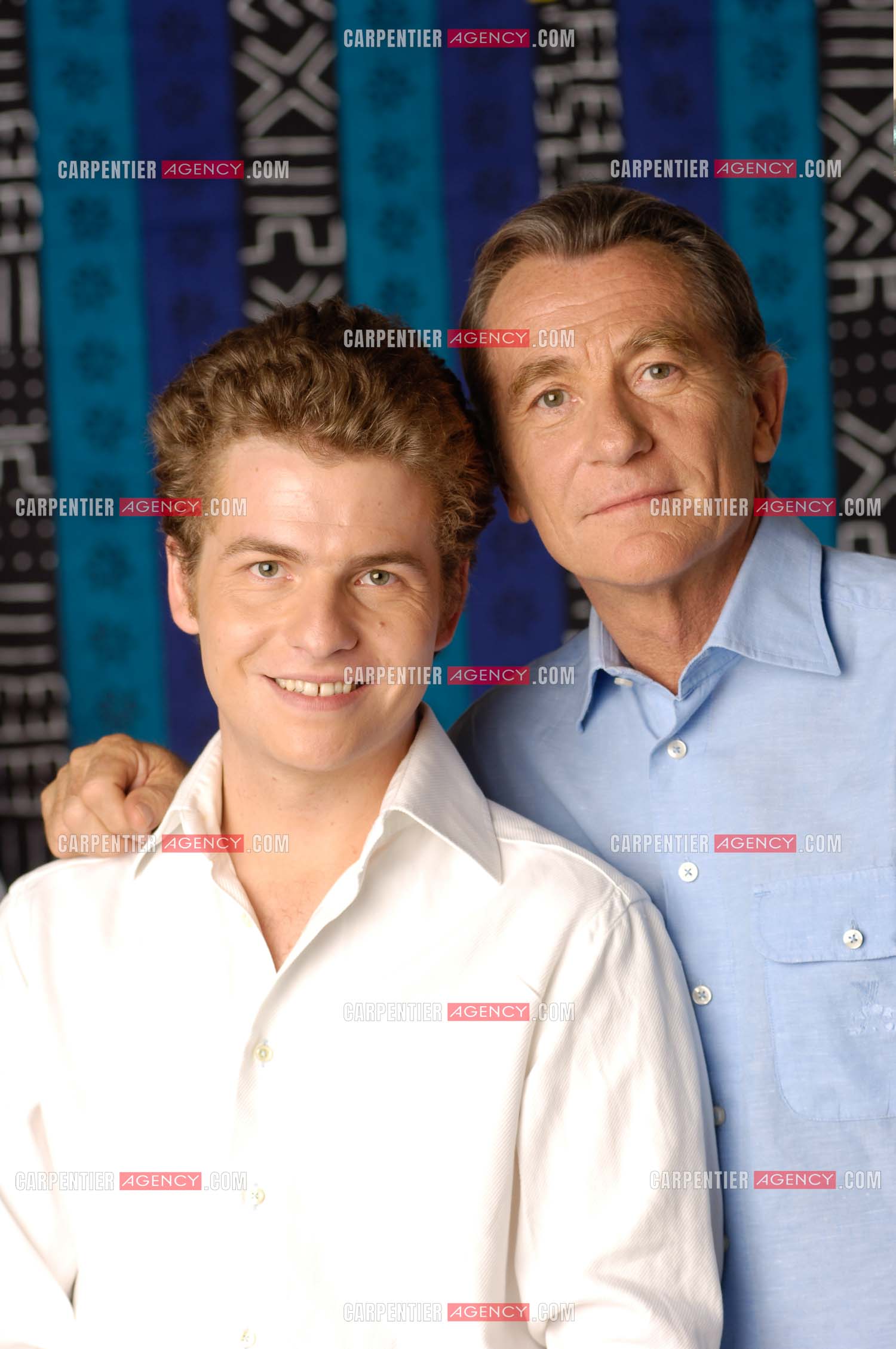 Le journaliste William Leymergie et son fils Gery.     ( Exclusif )