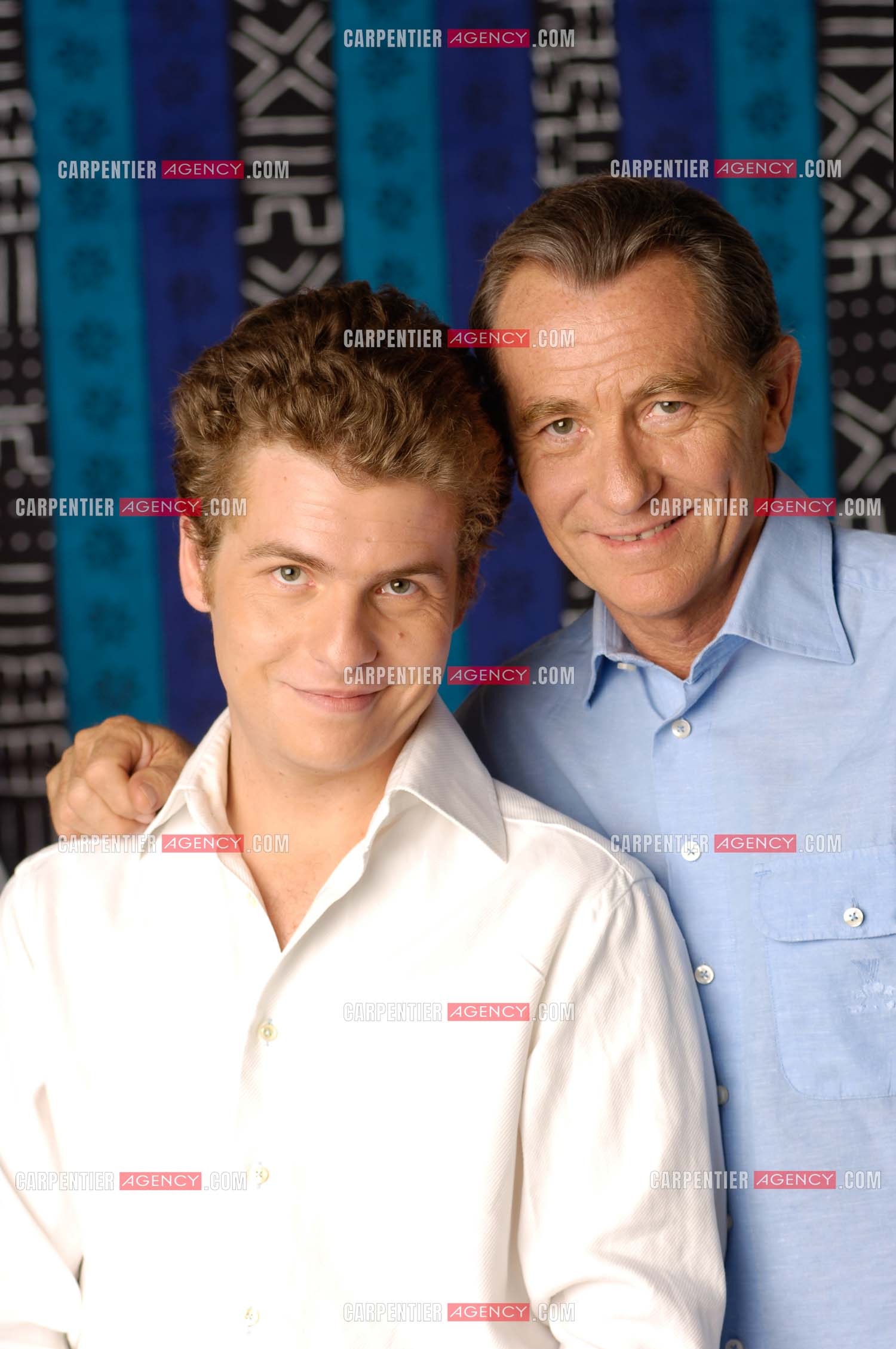Le journaliste William Leymergie et son fils Gery.     ( Exclusif )