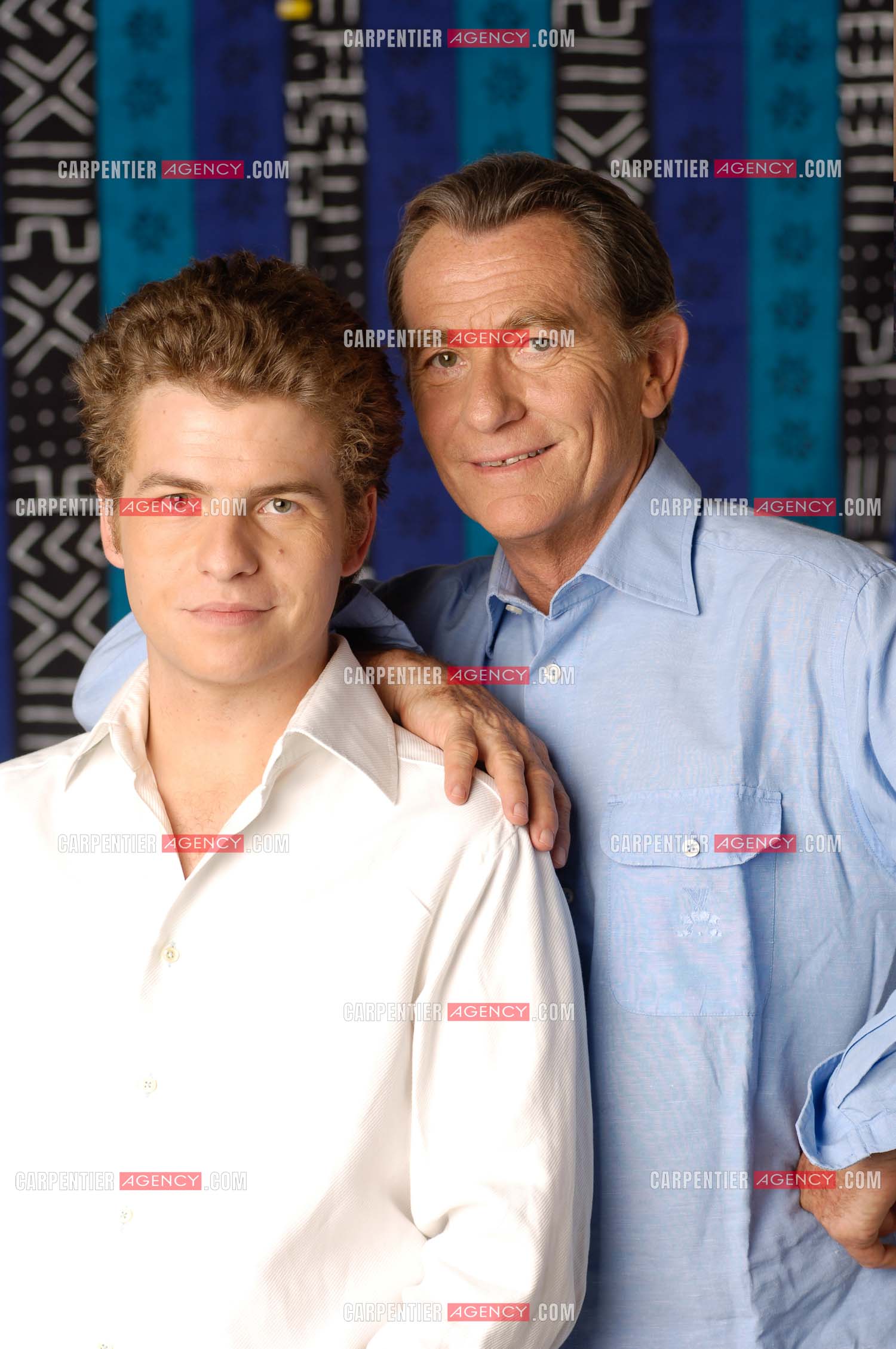 Le journaliste William Leymergie et son fils Gery.     ( Exclusif )