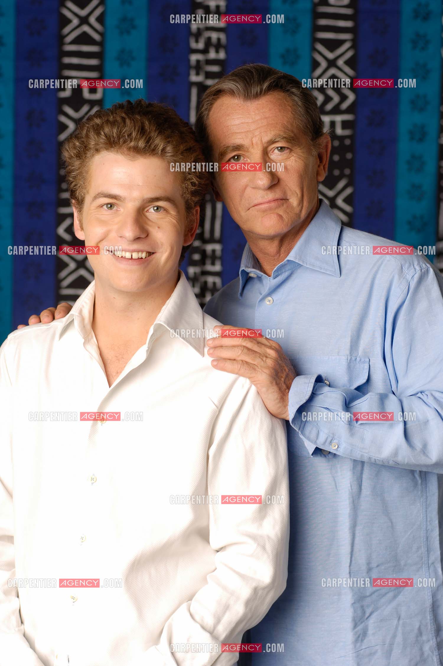 Le journaliste William Leymergie et son fils Gery.     ( Exclusif )