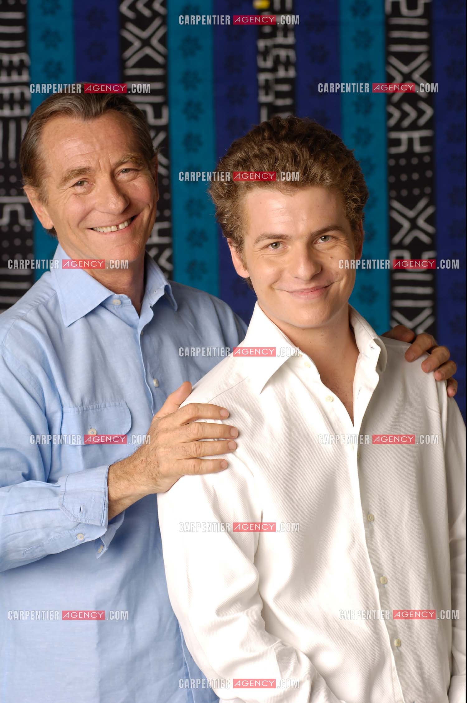 Le journaliste William Leymergie et son fils Gery.     ( Exclusif )