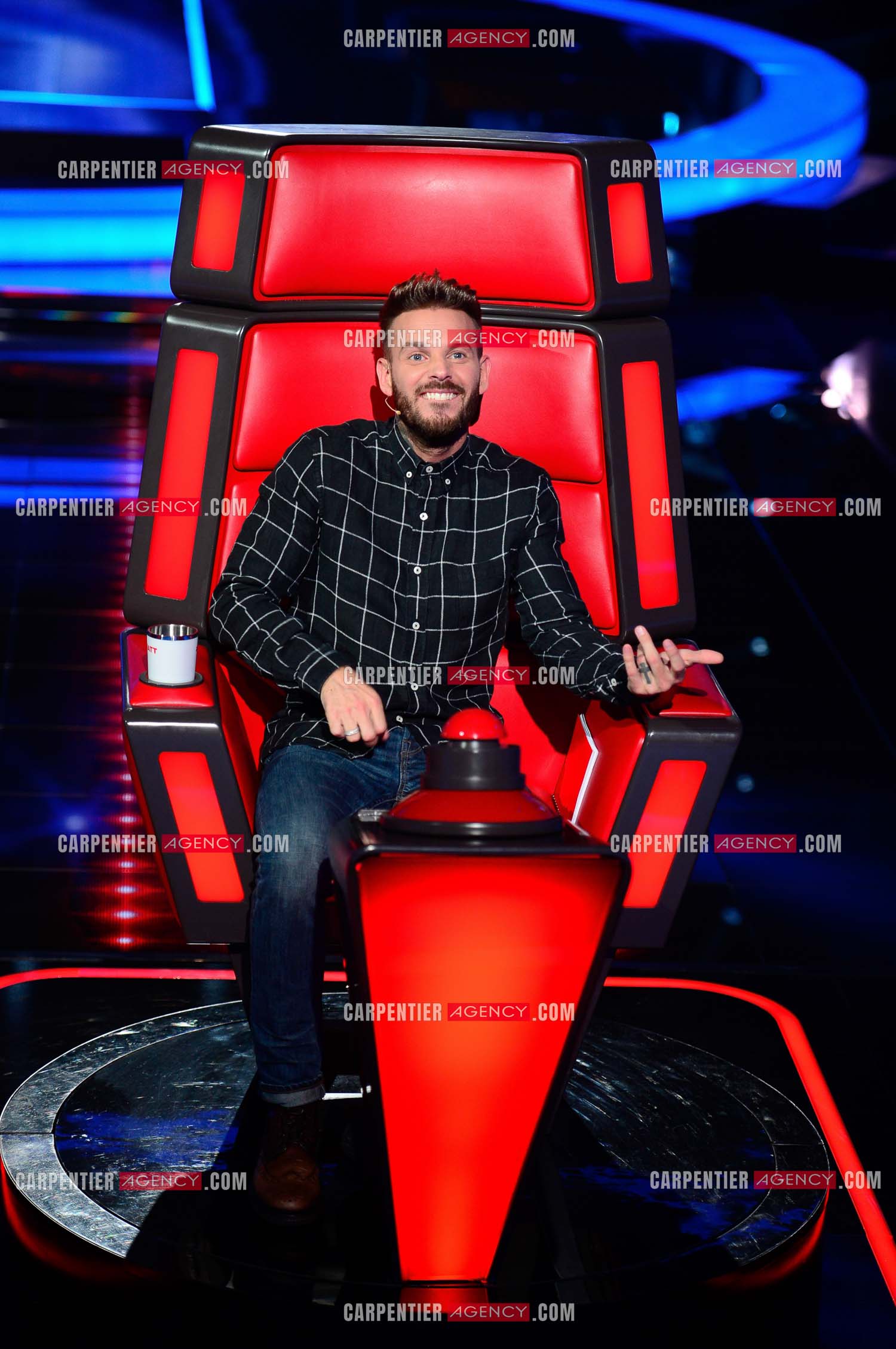 Saison 3 de l'émission The Voice Kids en 2015. Le coach Matt Pokora.            ( Exclusif )